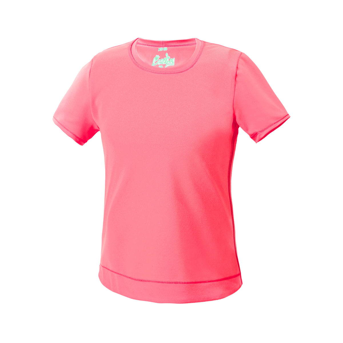 Lucky in Love Dynamic High-Low T-Shirt Girls - coral,