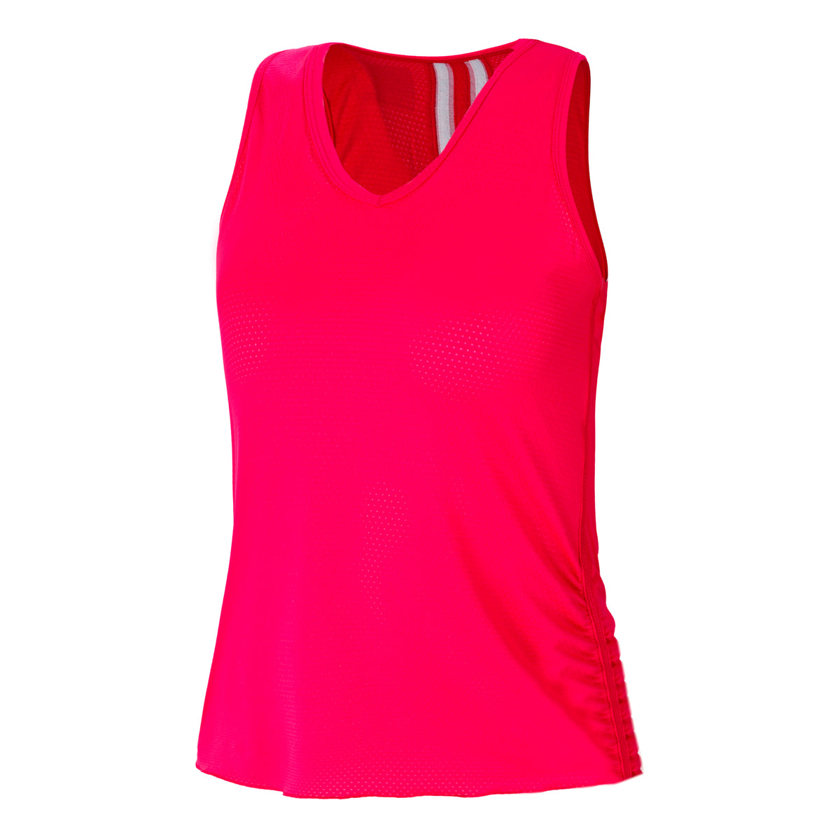 Lucky in Love Pindot V-Neck Tank top Women - pink, white