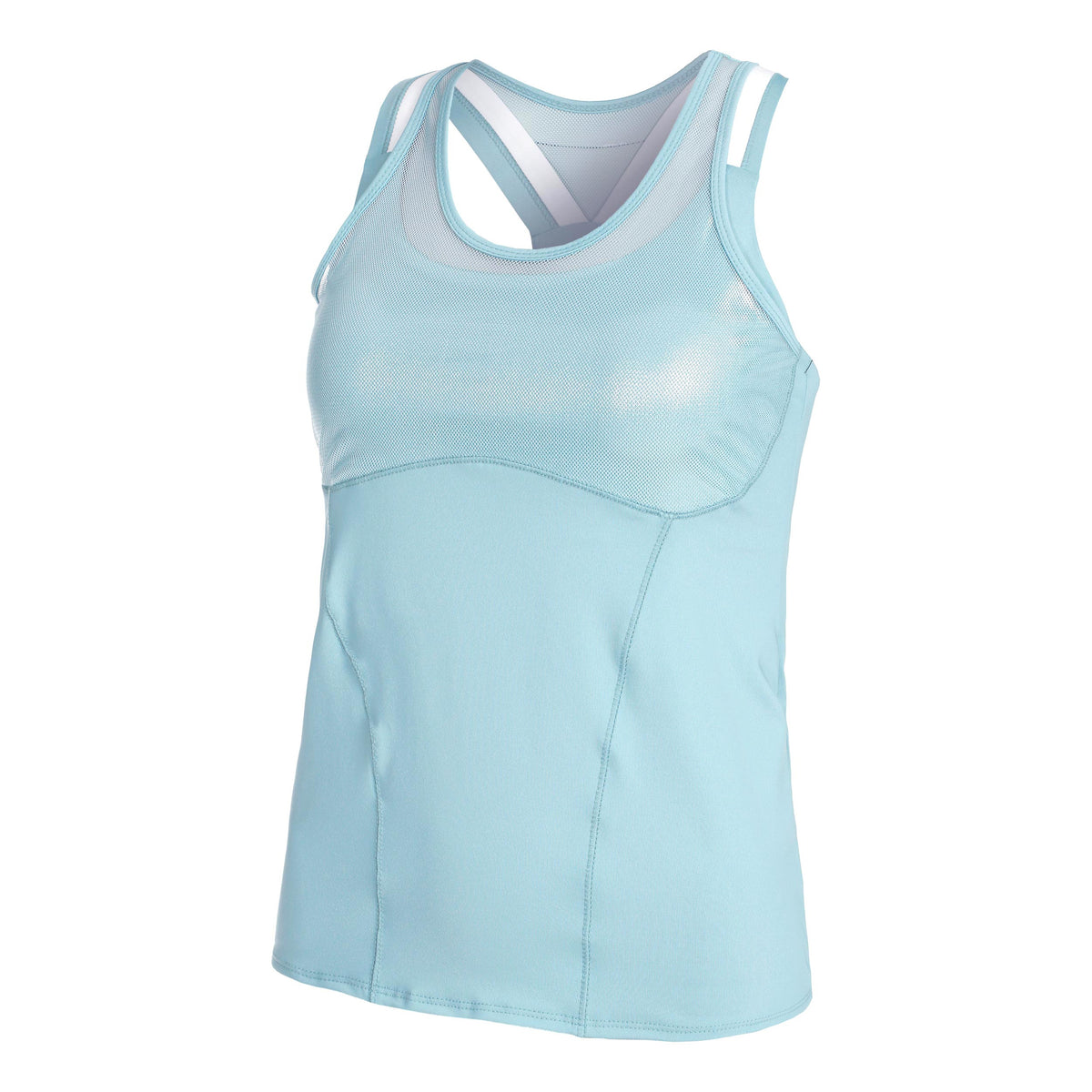 Lucky in Love Feelin Mesh with Bra Tank top Women - turquoise, multicoloured
