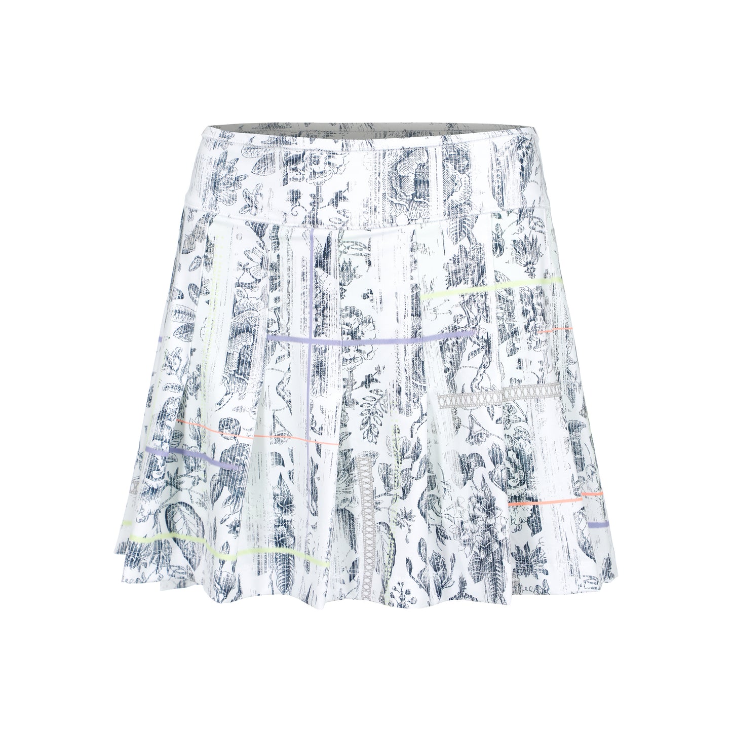 Lucky in Love Retro Deco Skirt Women - white, multicoloured