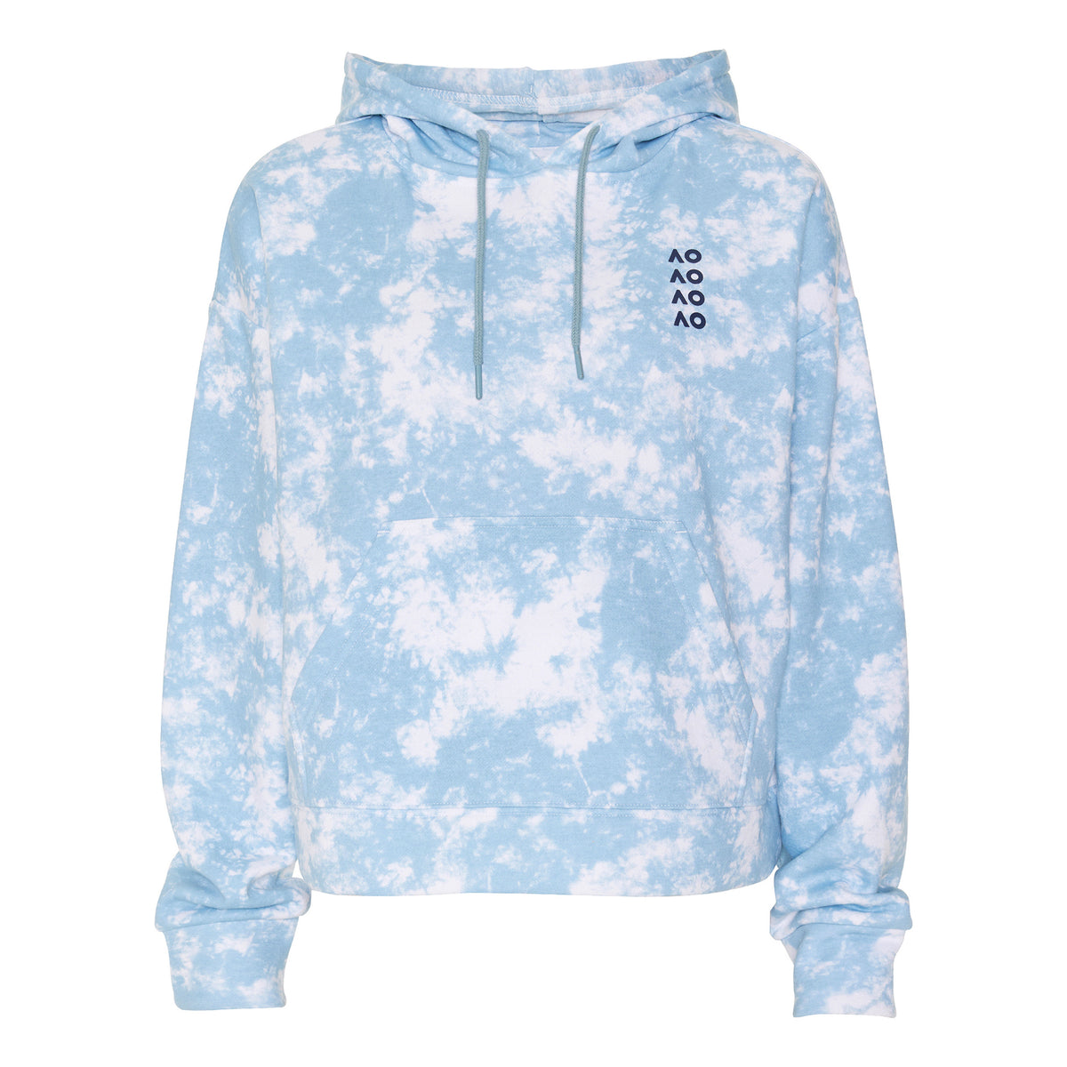 Australian Open AO Tie Dye Hoody Women - light blue, white
