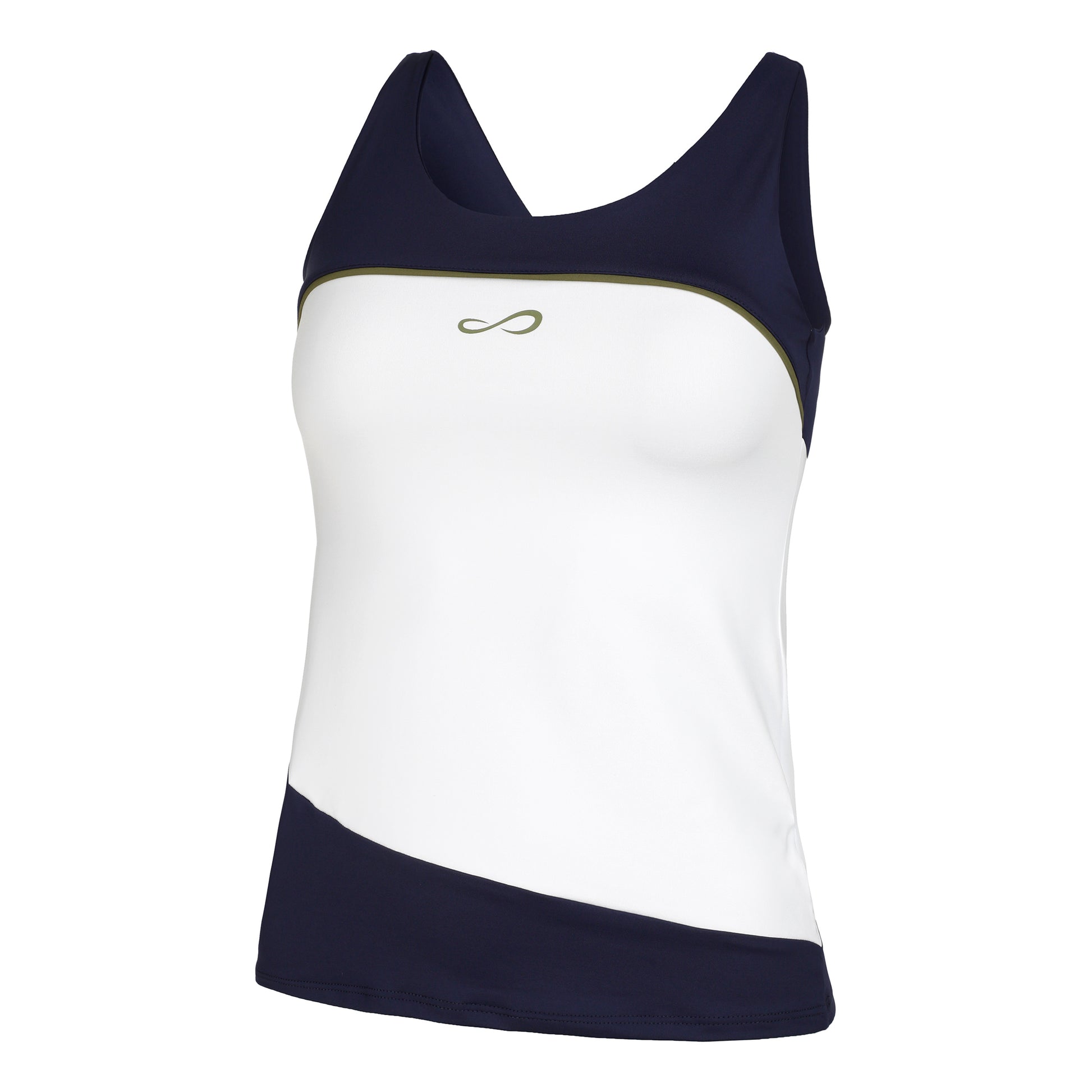 Endless Curve Tank top Women - white, dark blue