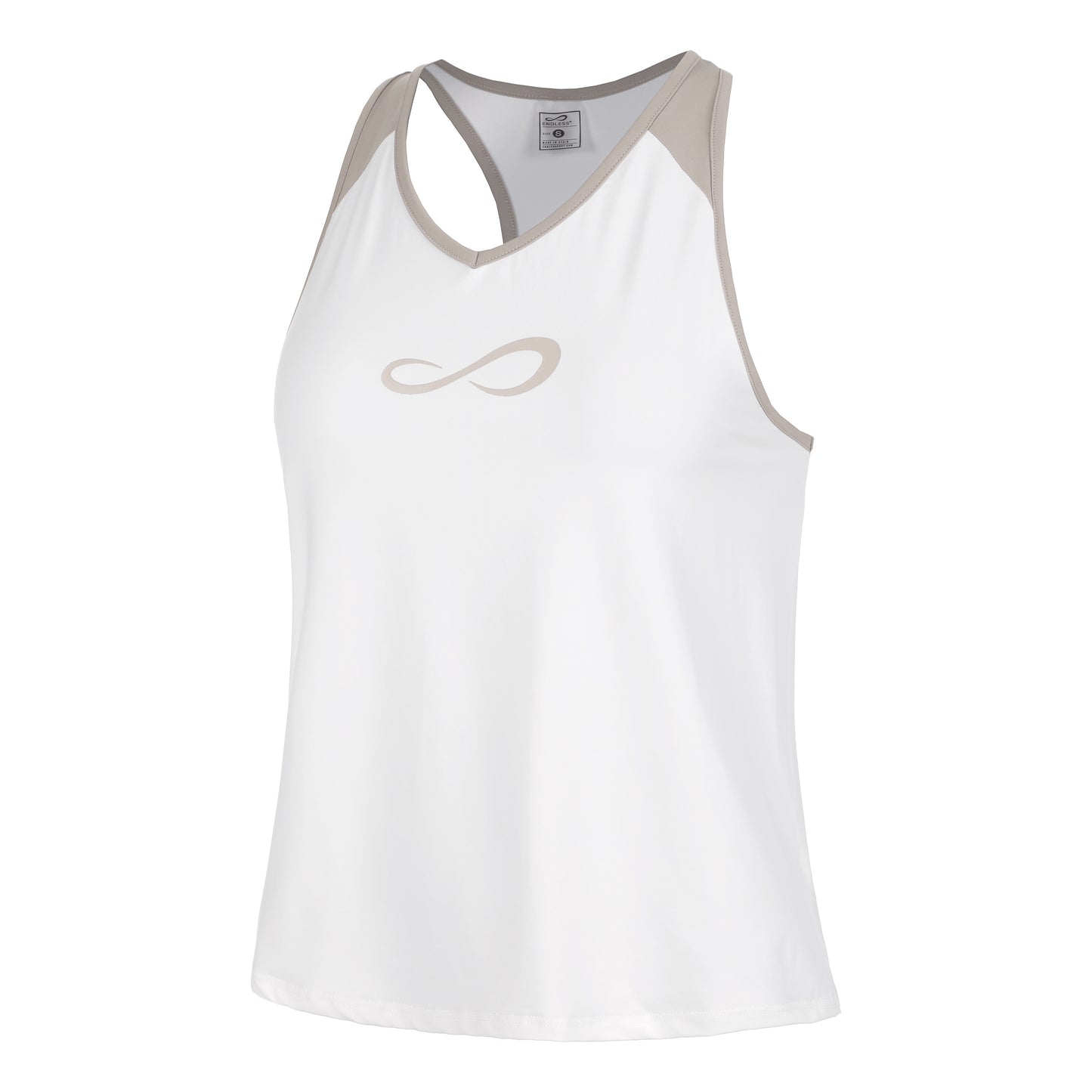 Endless Speed V Tank top Women - white, beige
