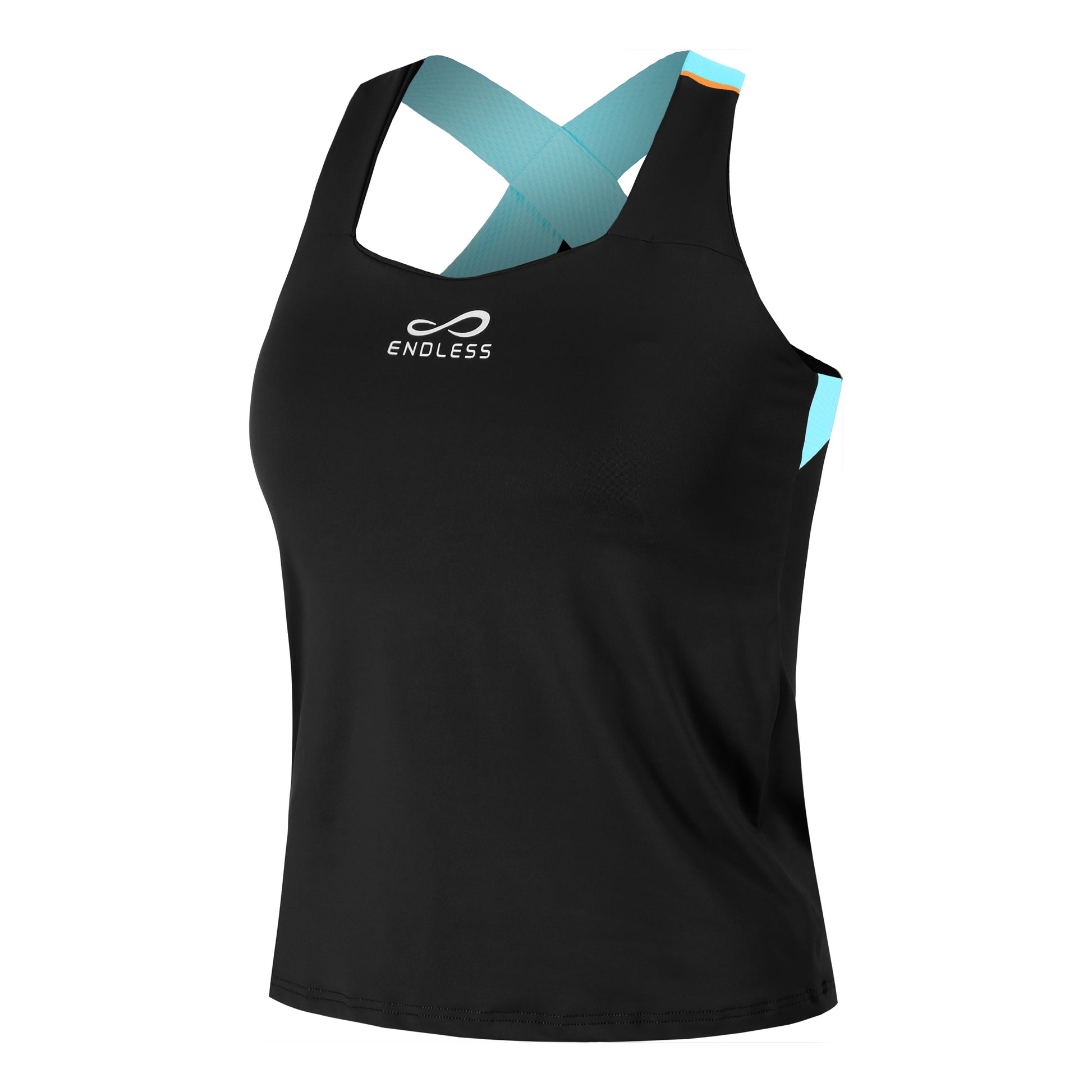 Endless Cross Tank Top Women-Black,Blue