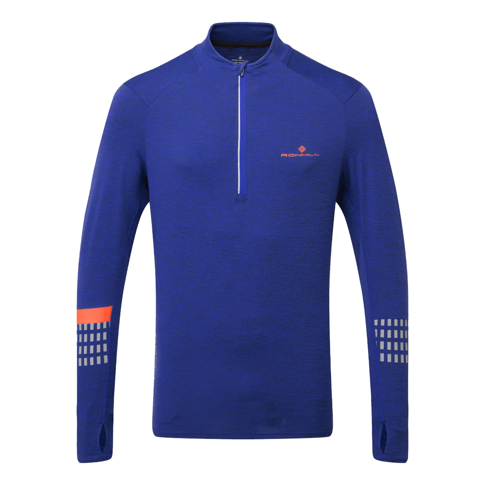 Ronhill Tech Afterhours 1/2 Zip Running shirt Men - blue,