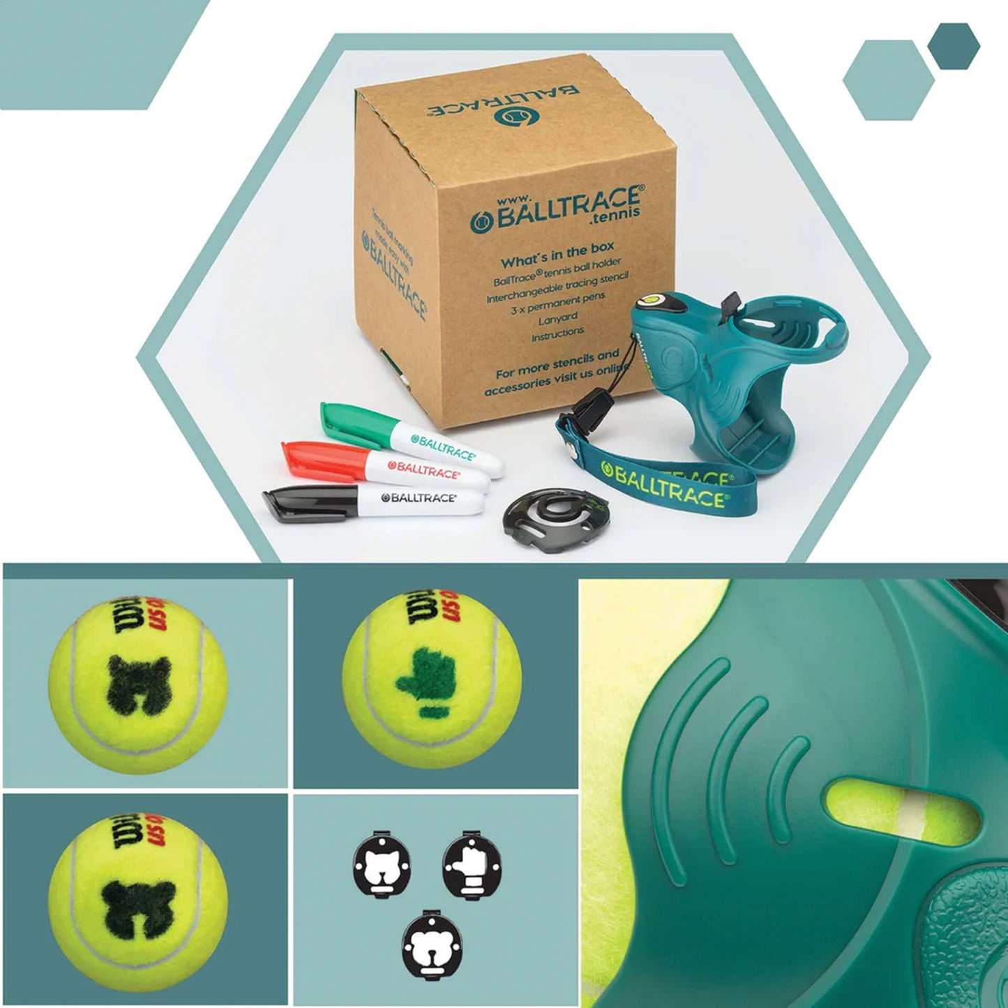 BallTrace Paws & Thumbs Ball Marker-Green