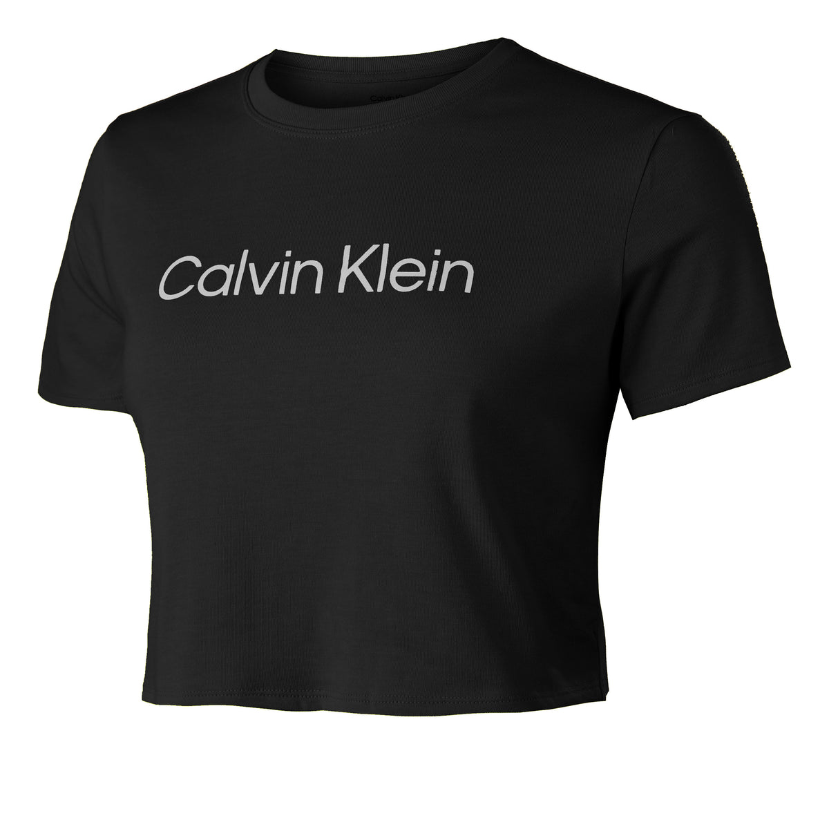 Calvin Klein Cropped T-Shirt Women - black,