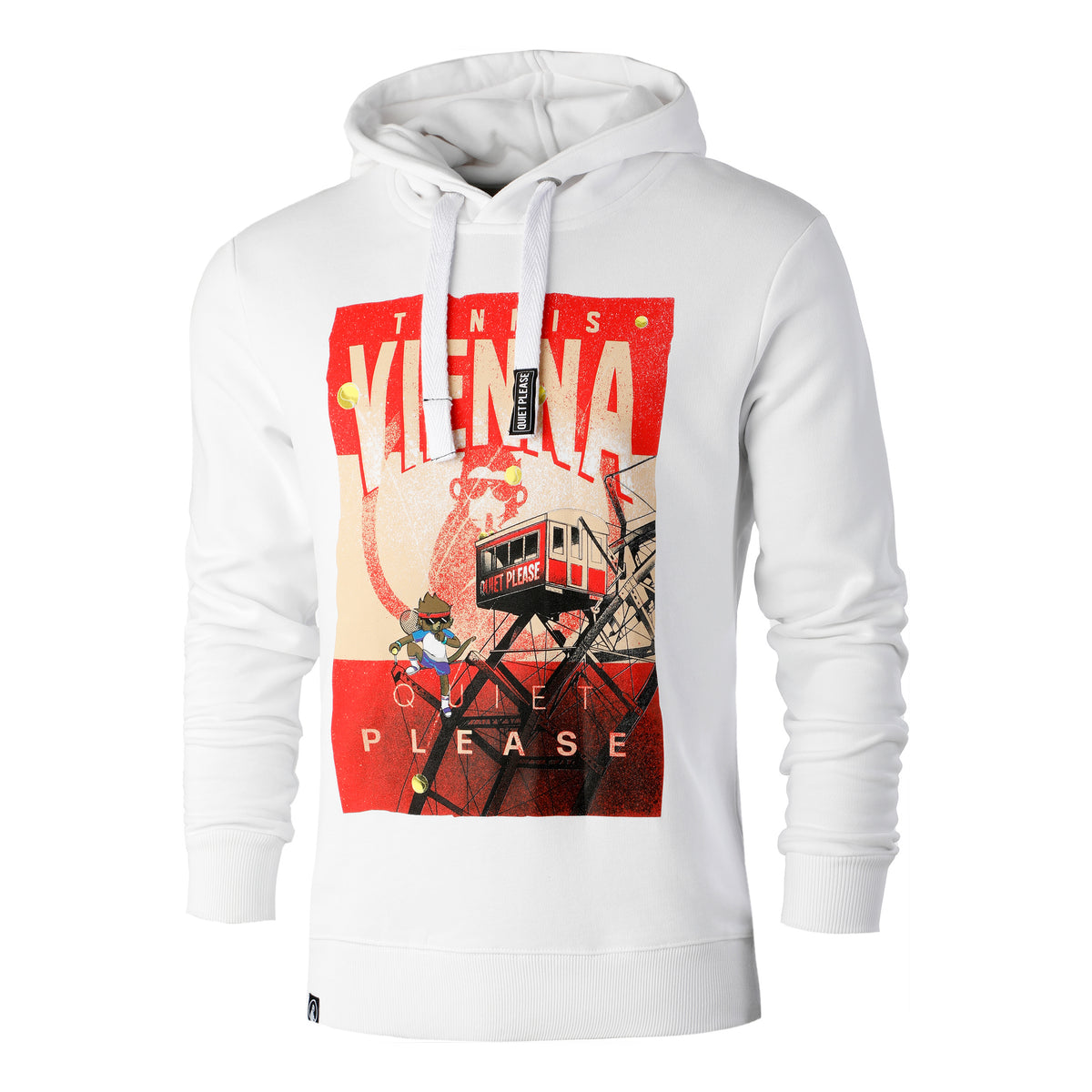 Quiet Please Vienna Hoody Men - white, multicoloured