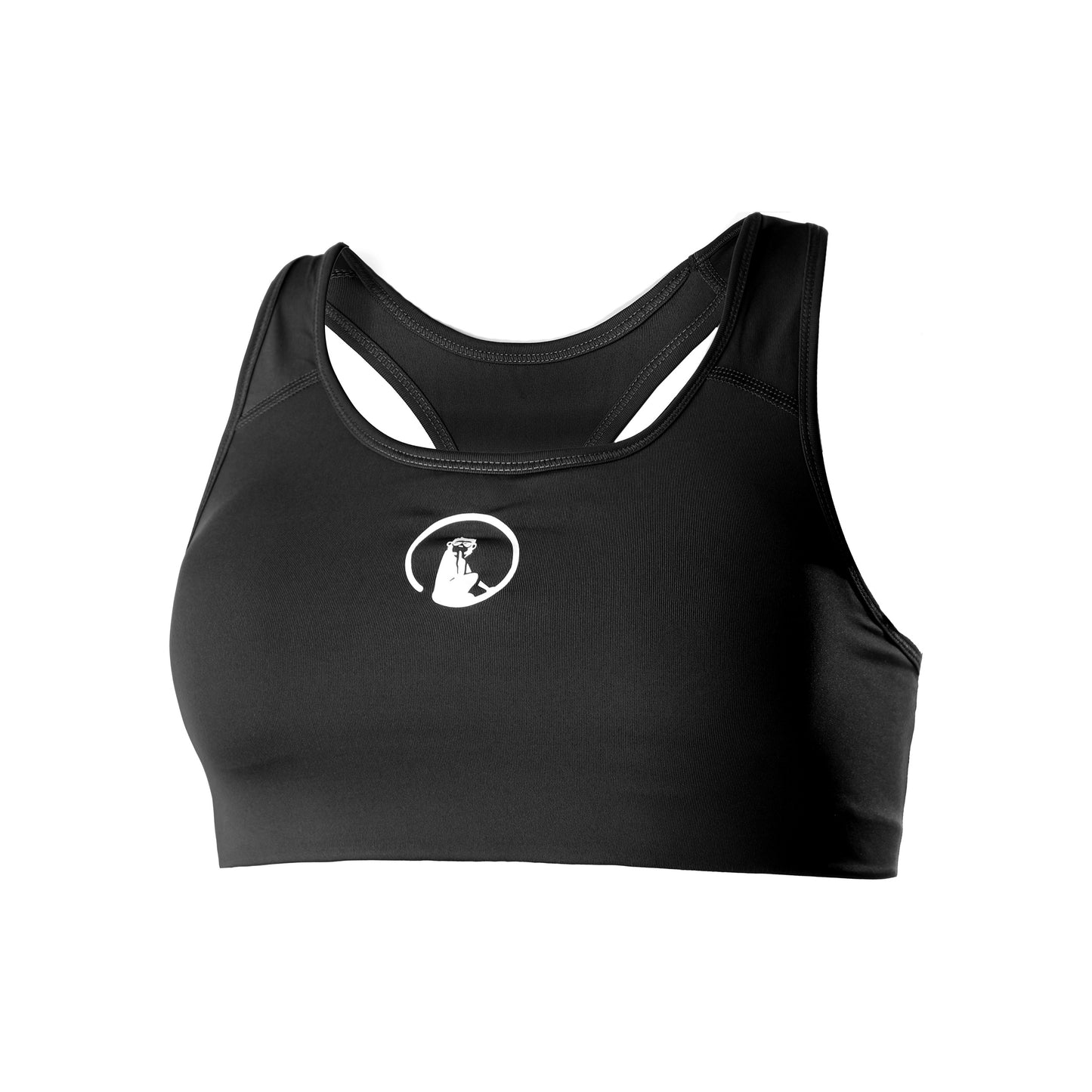 Quiet Please Love Padded Sports Bras Women-Black