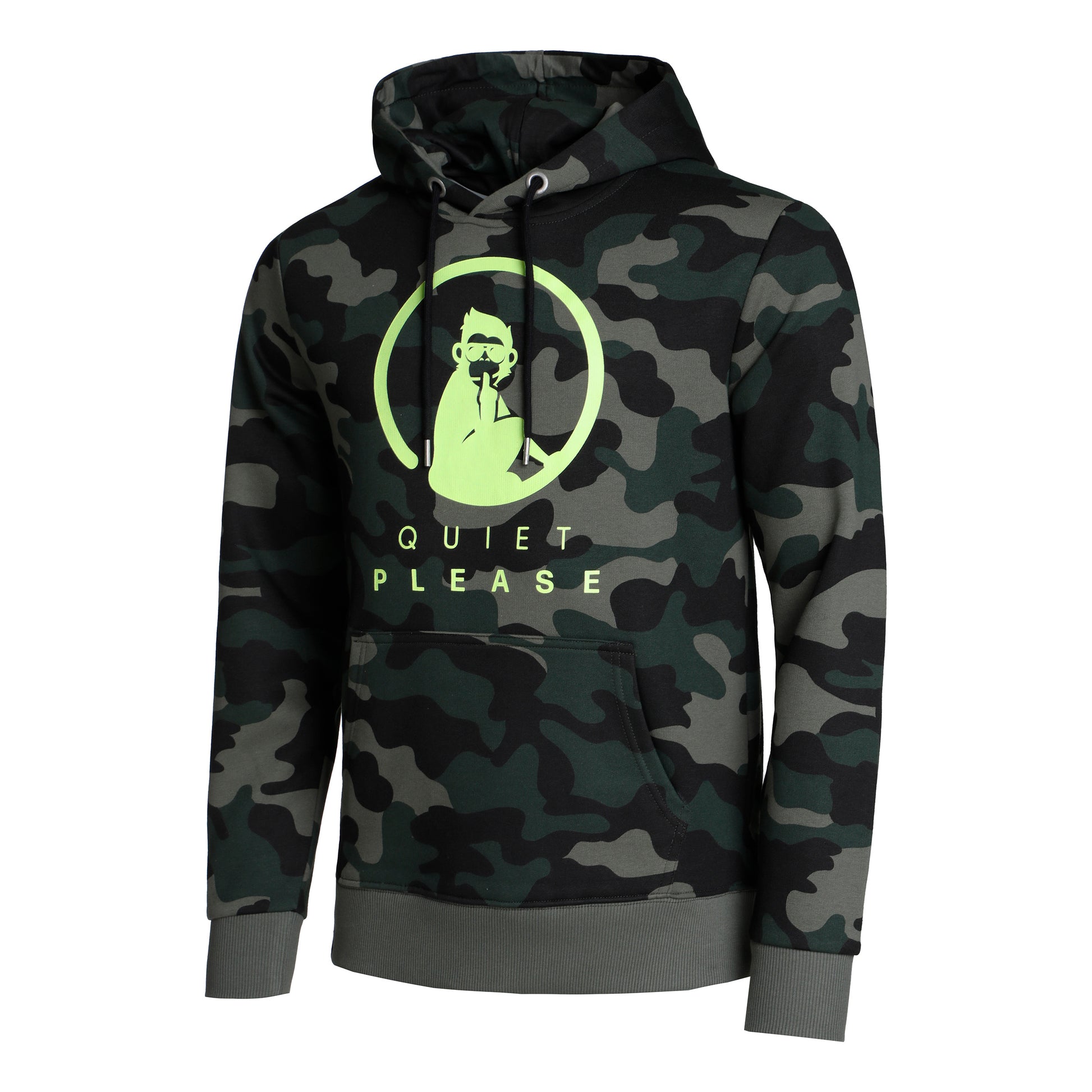 Quiet Please Advantage Logo Hoody Men - khaki, olive