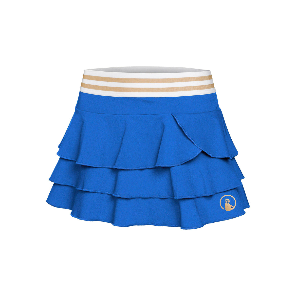 Quiet Please Retro Layering Skirt Women - blue, multicoloured