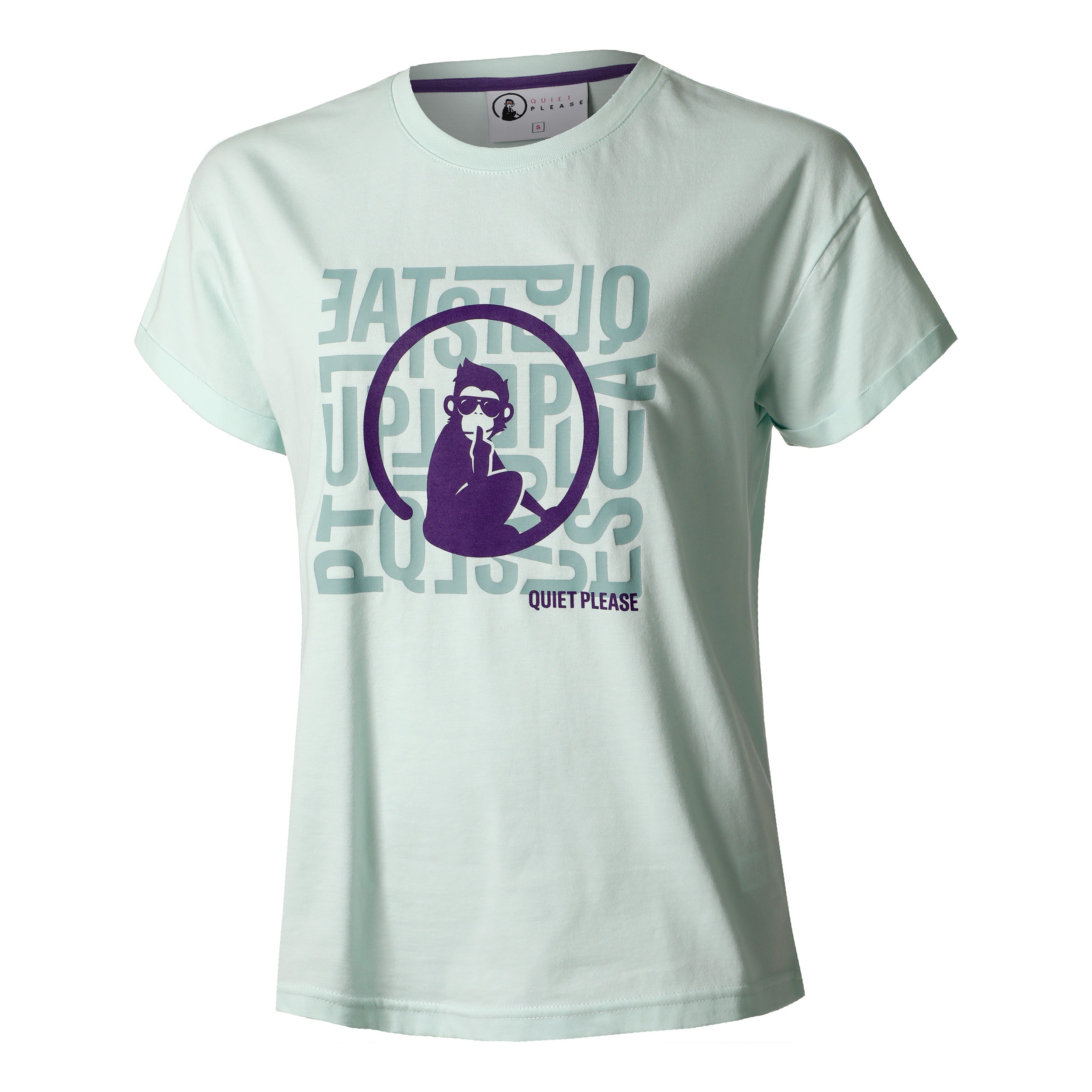 Quiet Please Word Salad T-Shirt Women - mint,