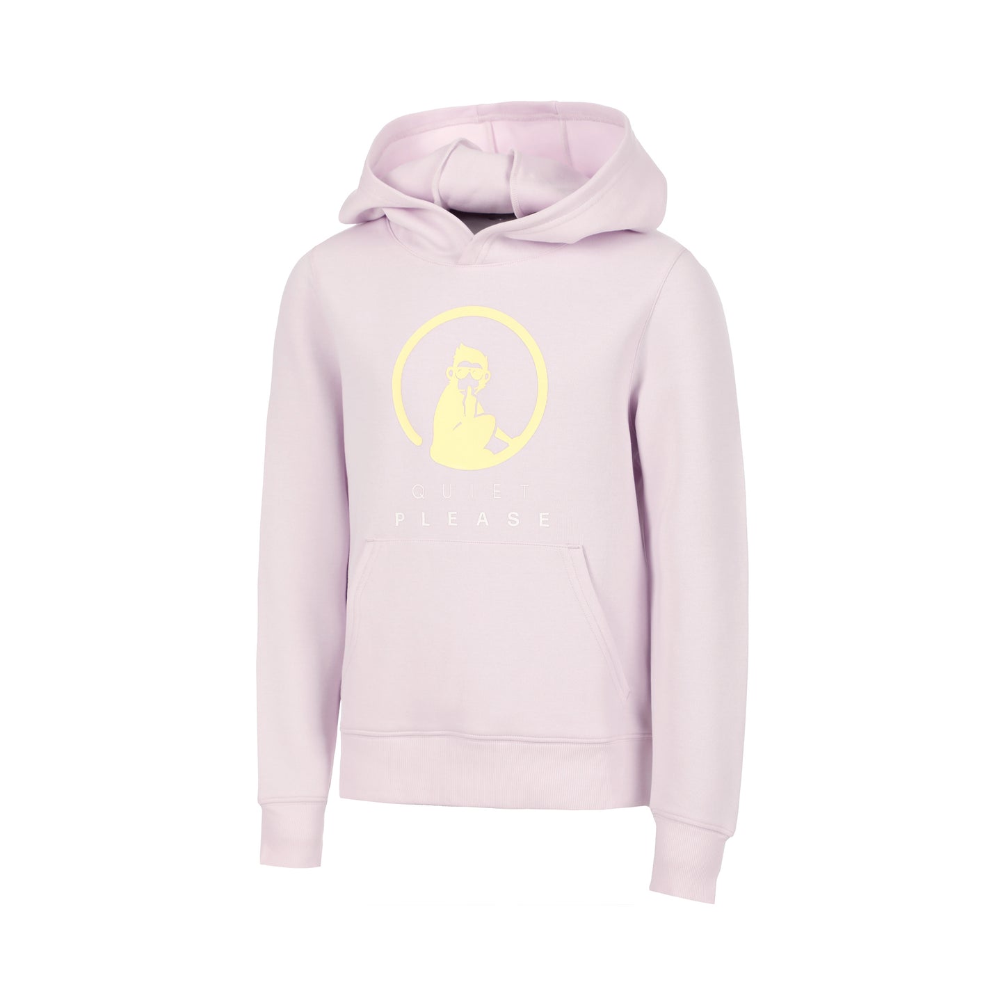 Quiet Please Baseline Logo Hoody Girls - lilac, yellow