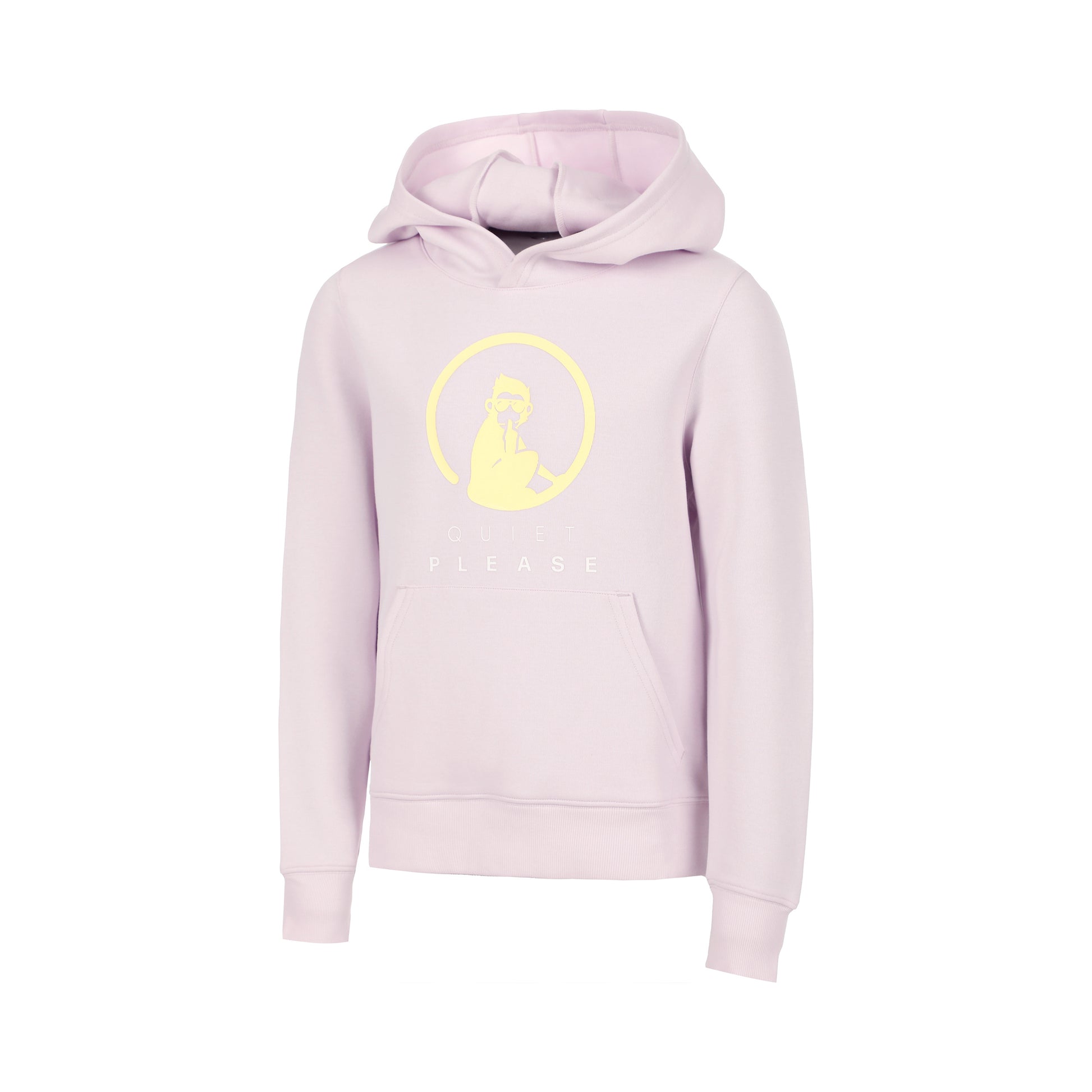 Quiet Please Baseline Logo Hoody Girls - lilac, yellow