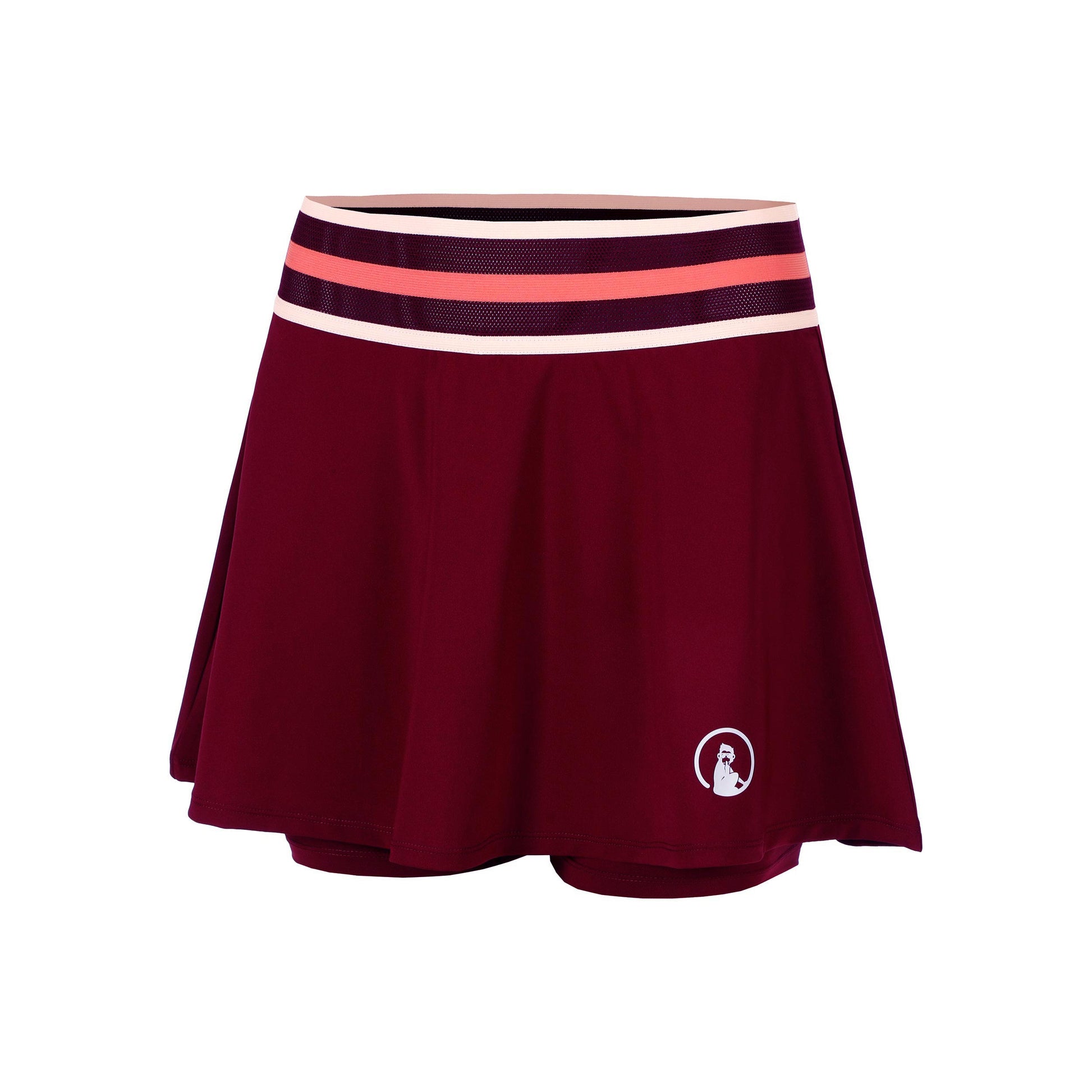 Quiet Please Endlessly Bounce Skirt Women-Wine Red,Multicoloured