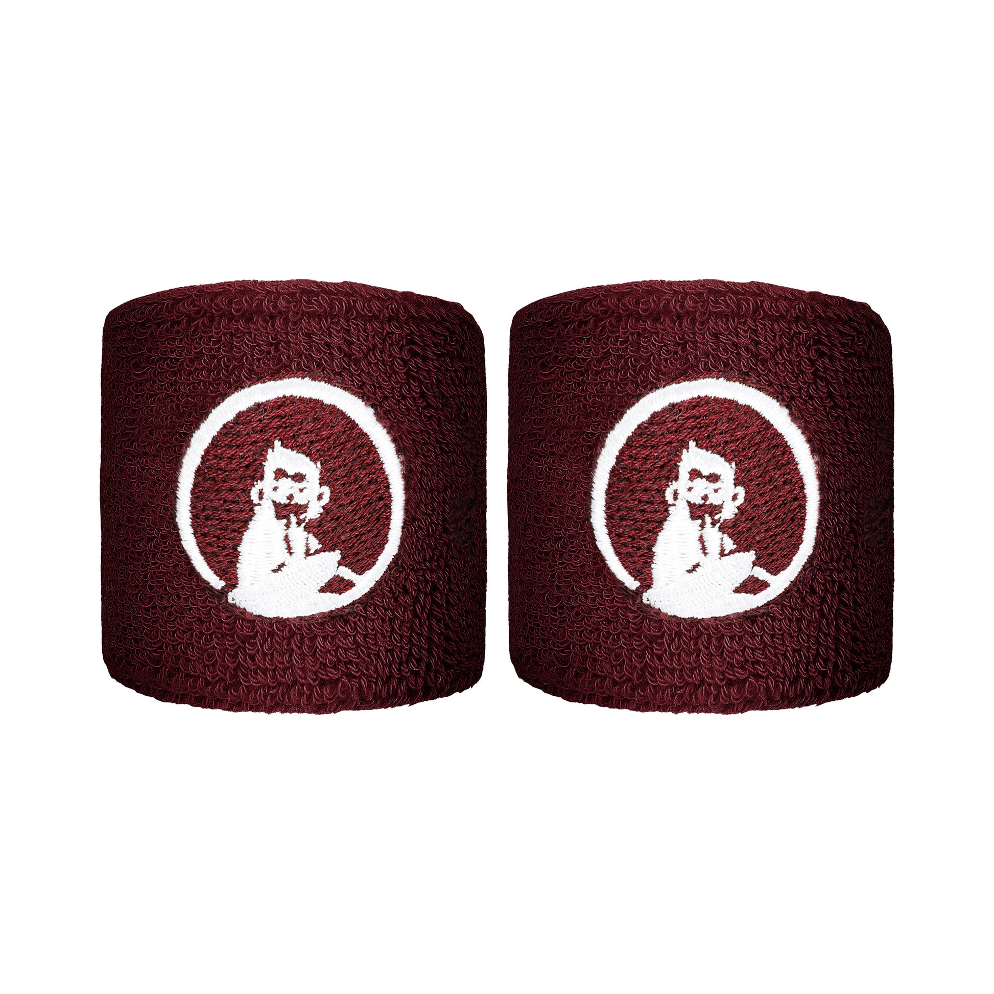 Quiet Please Wristband 2 Pack short - wine red