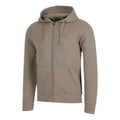 Tonal Core Zip Zip Hoodie Men - grey, brown