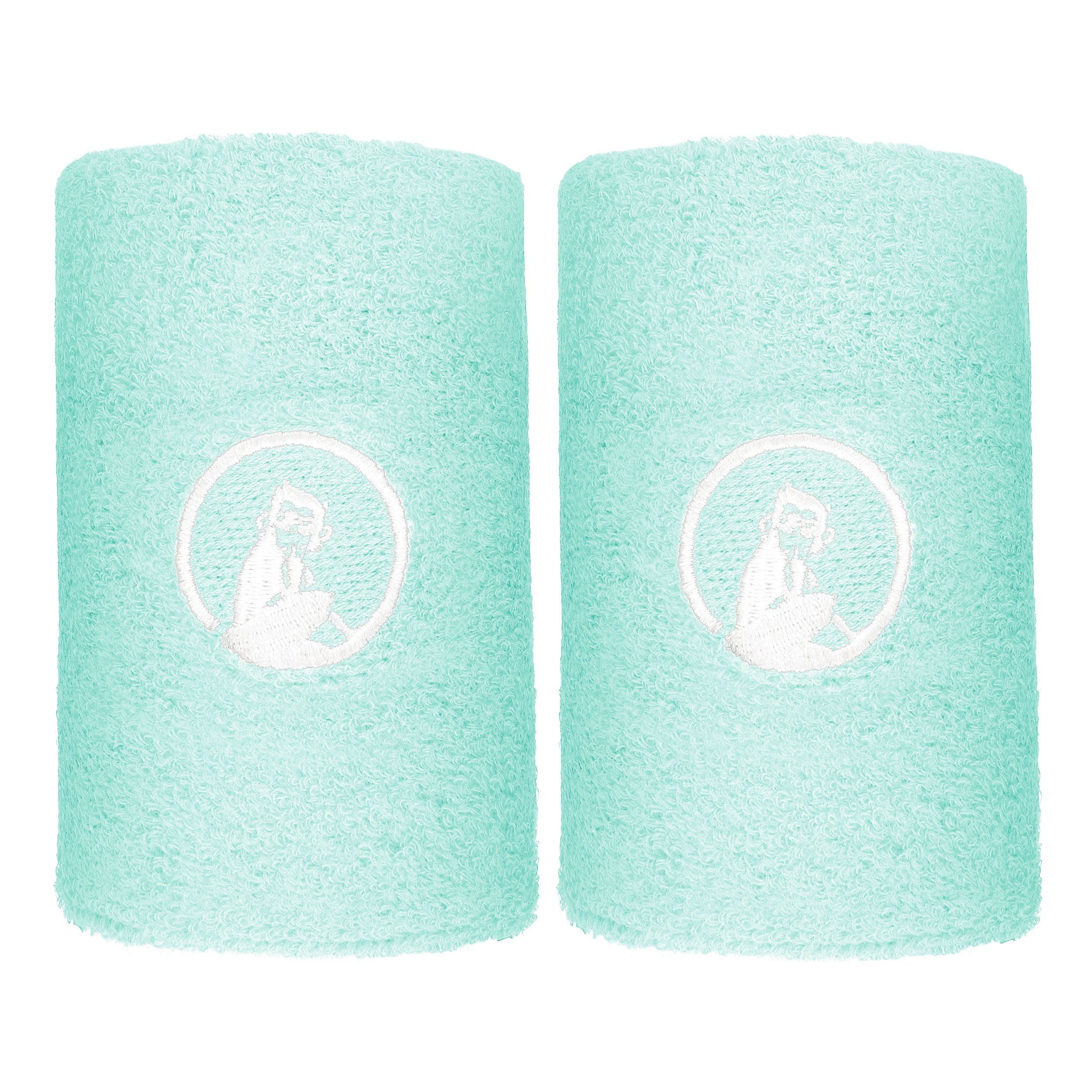 Quiet Please Wristband 2 Pack long - turquoise, white