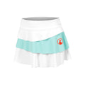 Wild Flounce Skirt Girls-White,Turquoise