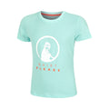 Wild Baseline Logo T-Shirt Girls-Turquoise,Multicoloured
