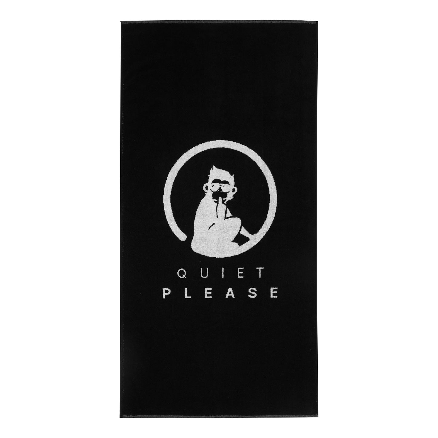 Quiet Please Performance 70x140cm Towel-Black