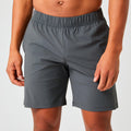 Ace Sports 8 Inch Shorts Men-dark grey, white