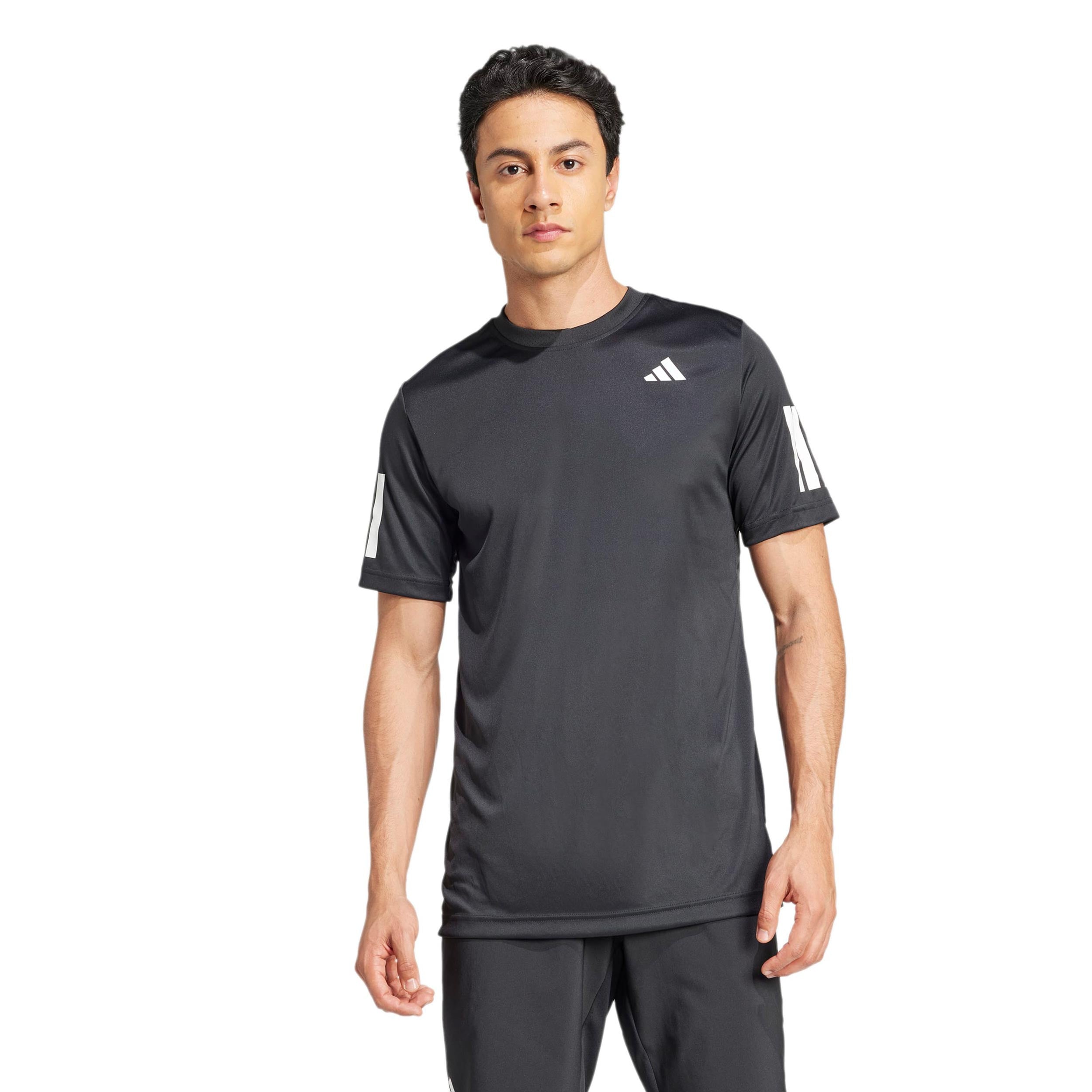 Club 3Stripes T-Shirt Men-black | Tennis-Point