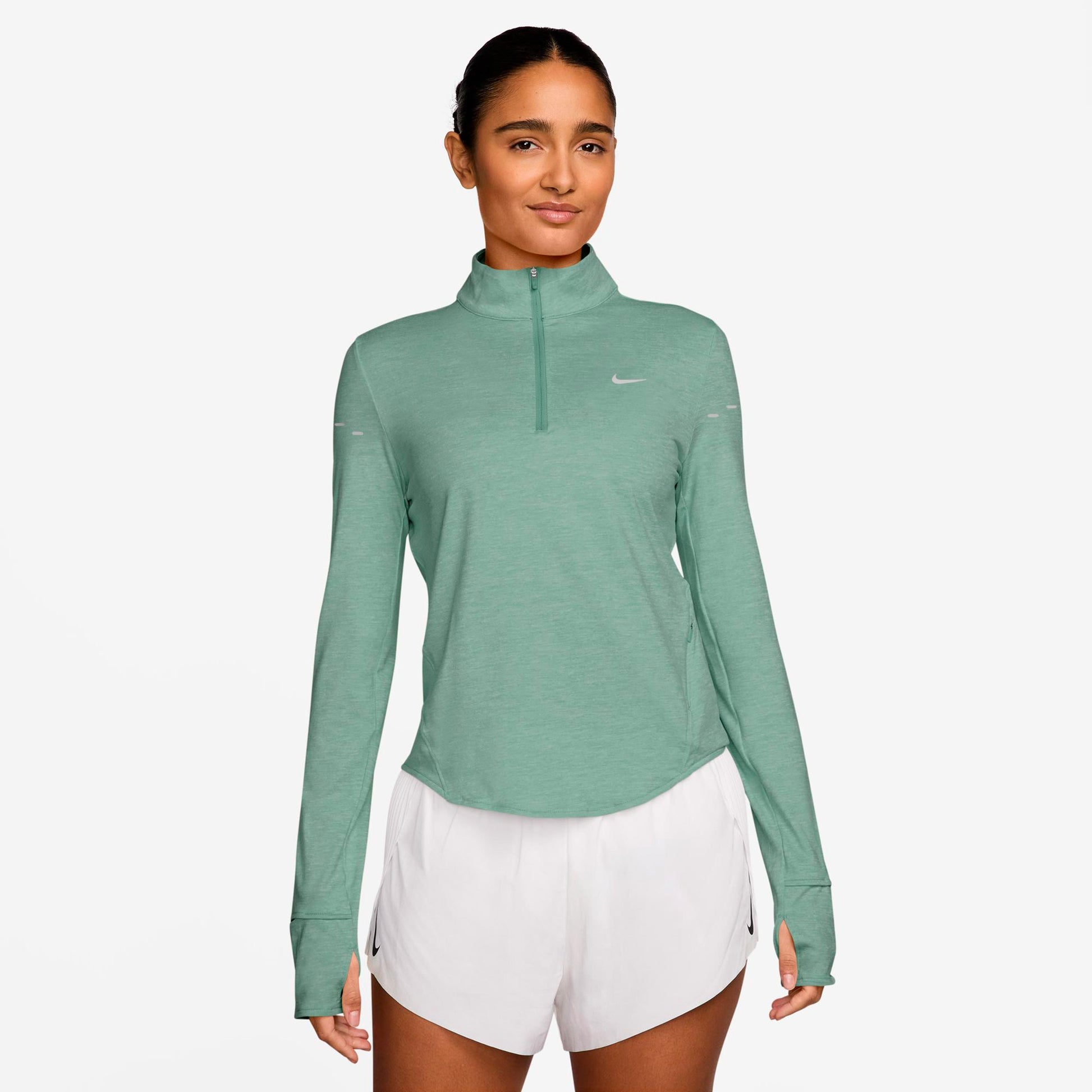 Nike Swift Running shirt Women - light green, silver