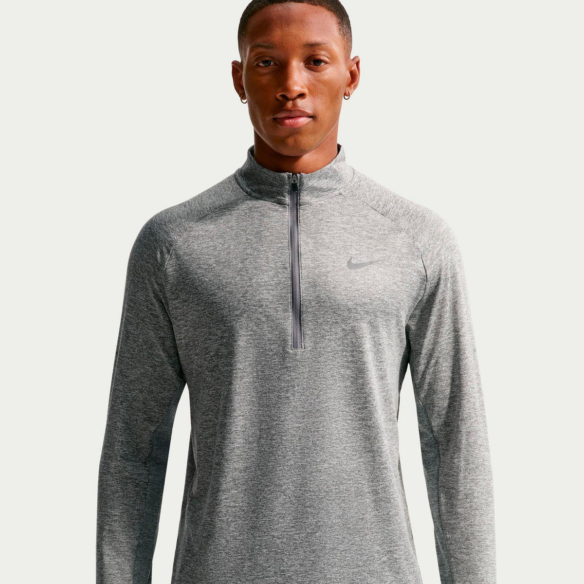 Nike Stride Half-Zip  Running shirt Men - grey, silver