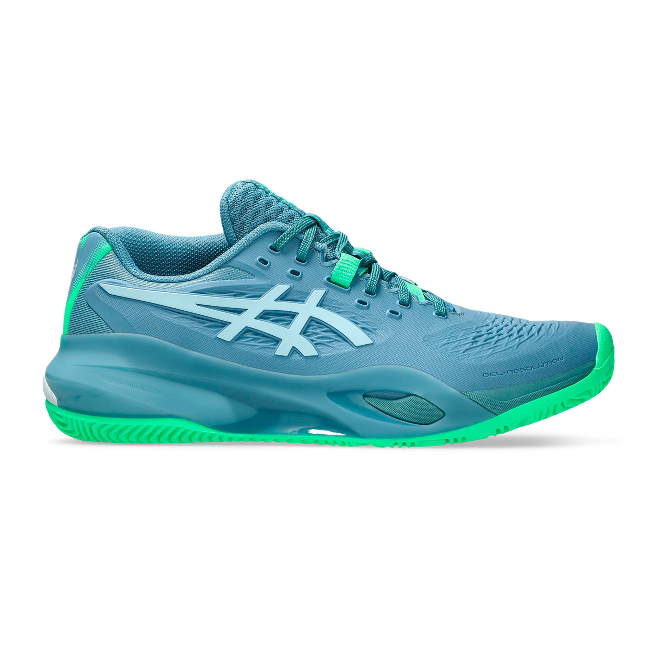 Gel-Resolution X Padel shoe Men - blue grey, neon green | Tennis-Point