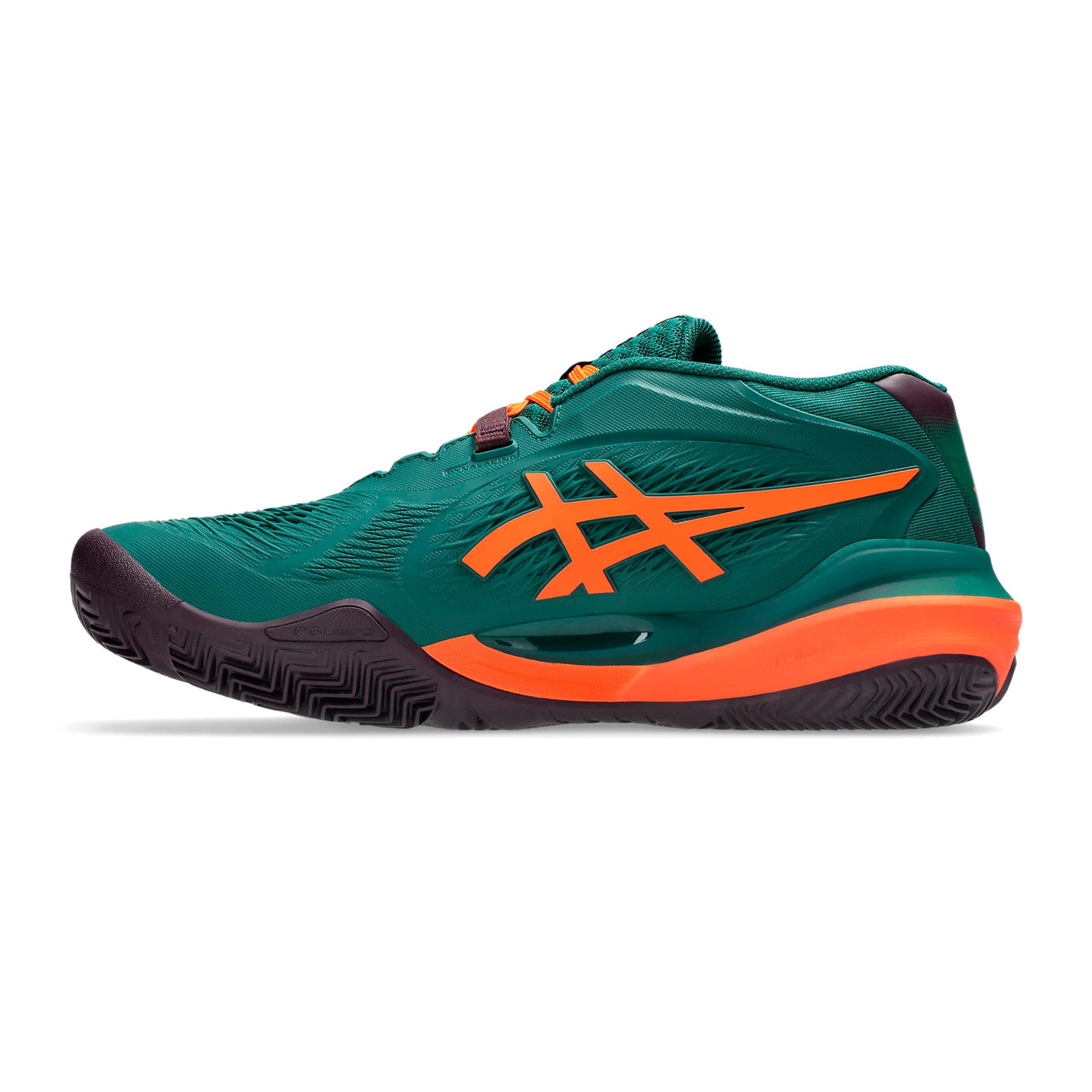 Gel-Resolution X Padel shoe Men - dark green, neon orange | Tennis