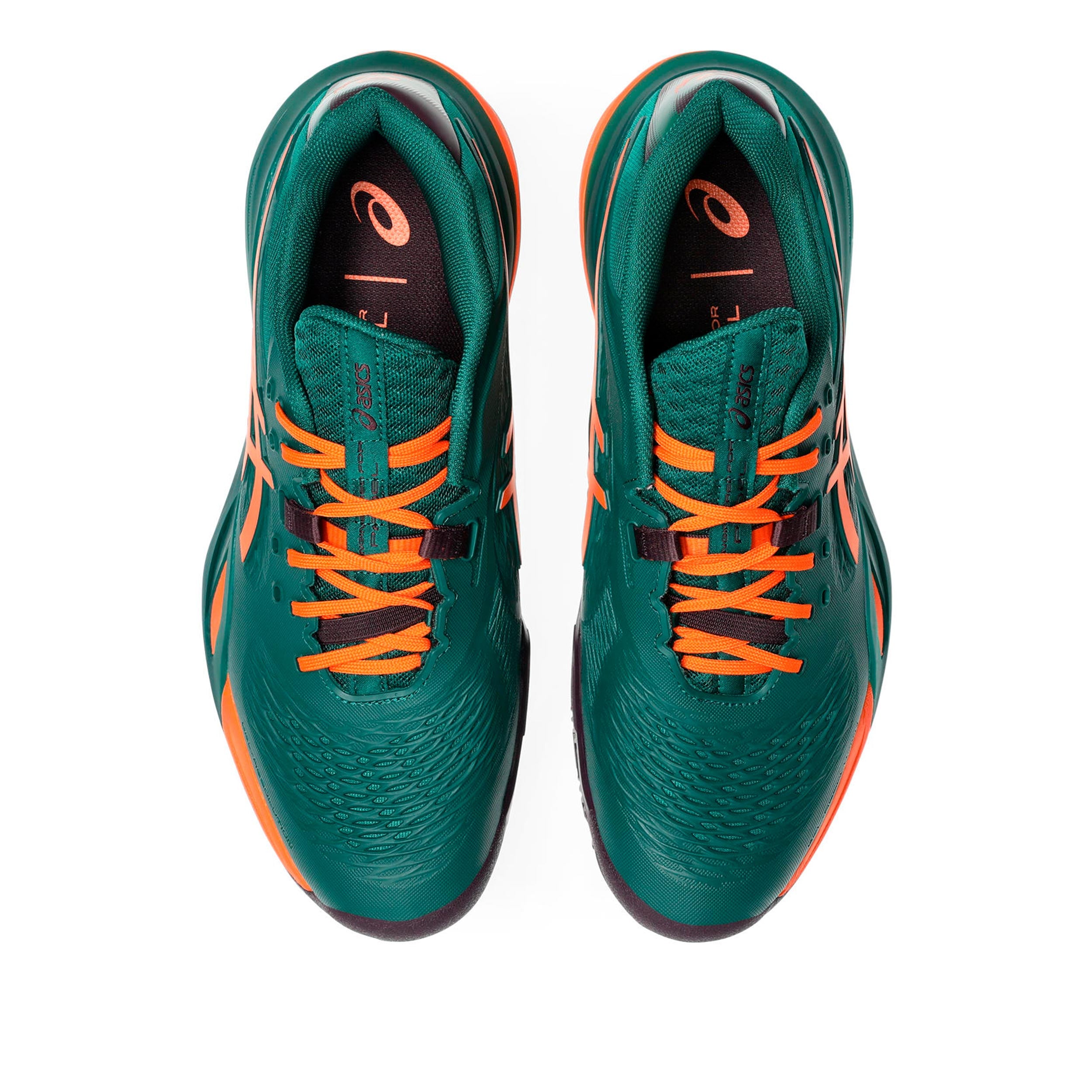 【値下げ】GEL-RESOLUTION X Gel-Resolution X Padel shoe Men - dark green, neon orange | Tennis