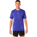 Road Seamless Running shirt Men-blue, violet