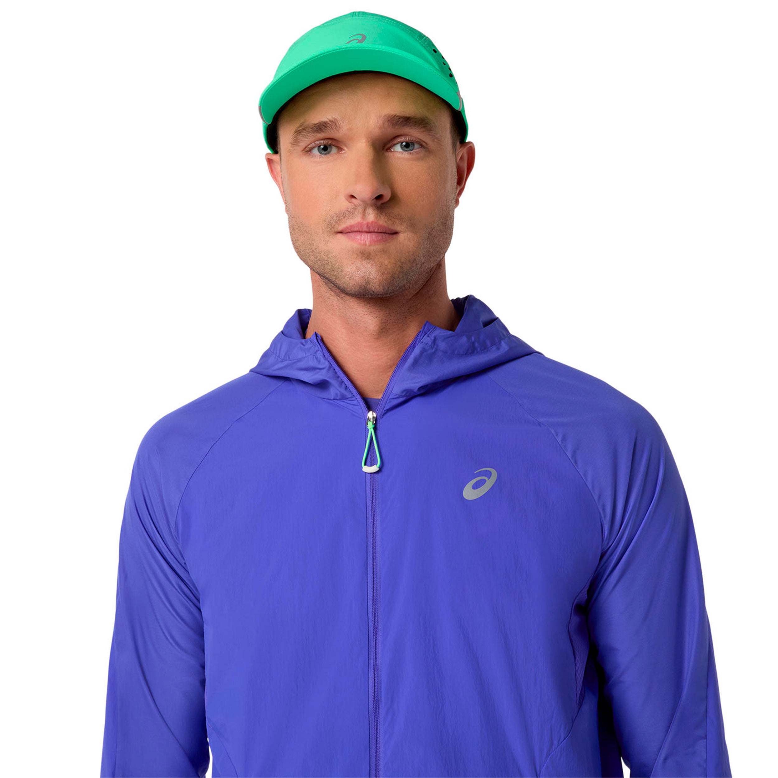 Road Packable Jacket Running jacket Men - blue, green | Tennis-Point
