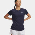 Tech Twist T-Shirt Women-blue, white