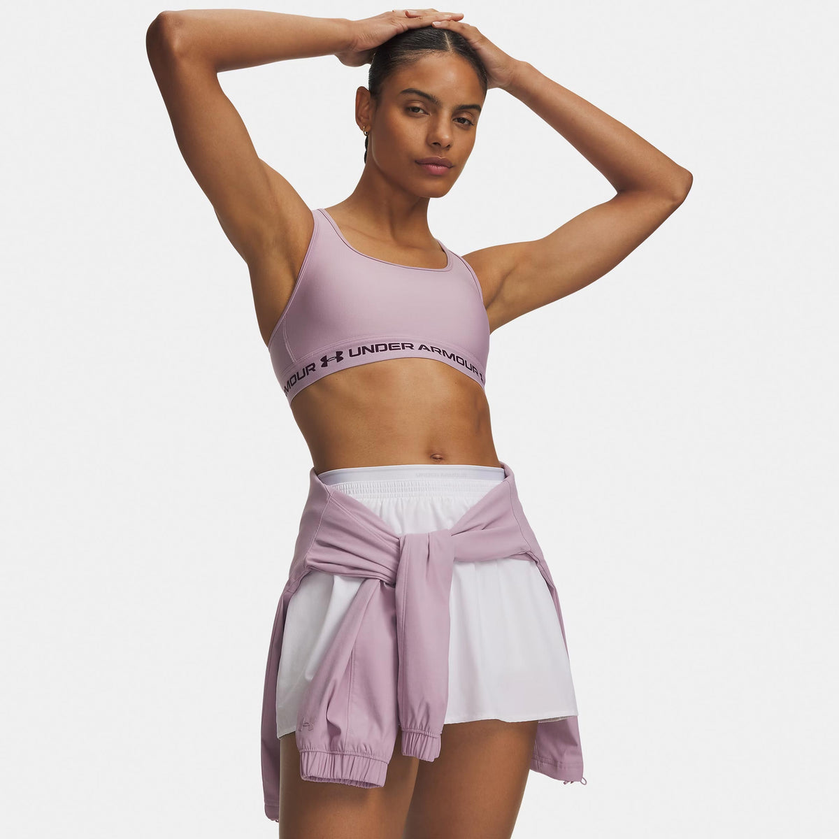 Under Armour Crossback Middle Sports bras Women - berry, violett