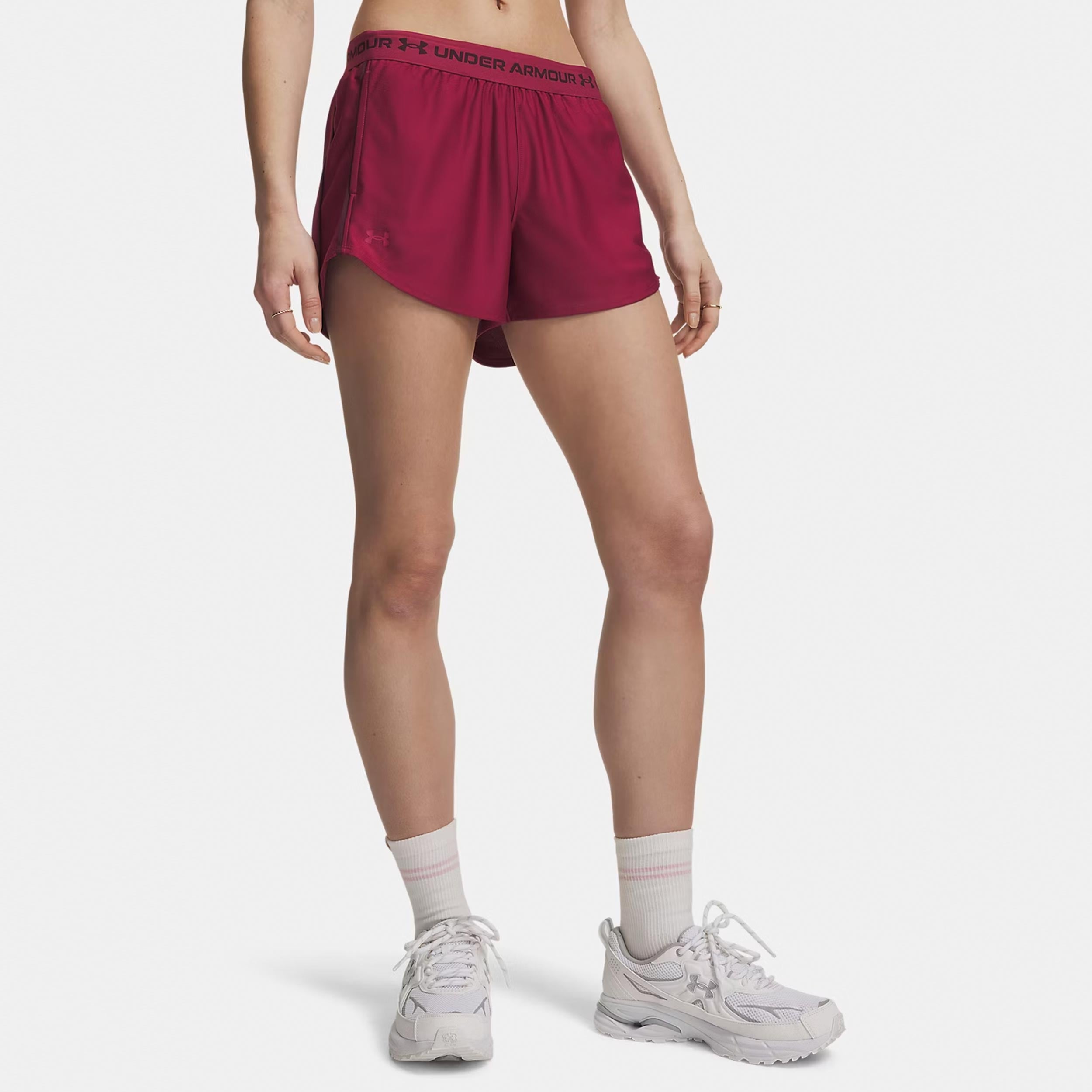Under Armour Tech Play Up Shorts Women - red, dark red