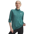 Tech 1/2 Zip-Twist Long sleeve Women-green, white