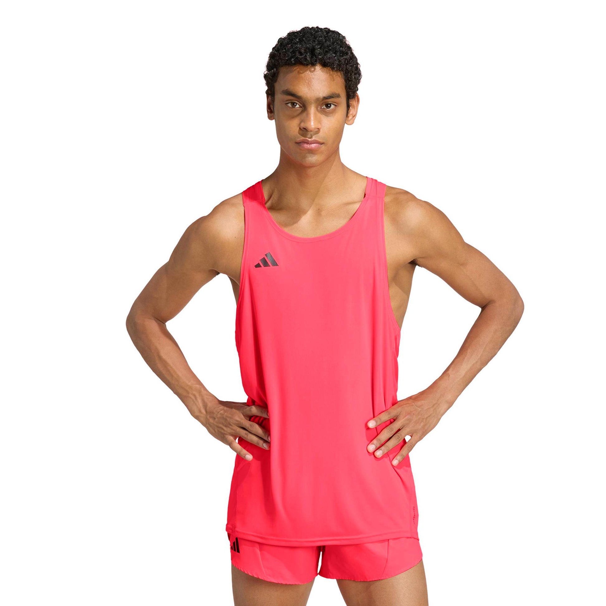 adidas Adizero Essential Running shirt Men - coral