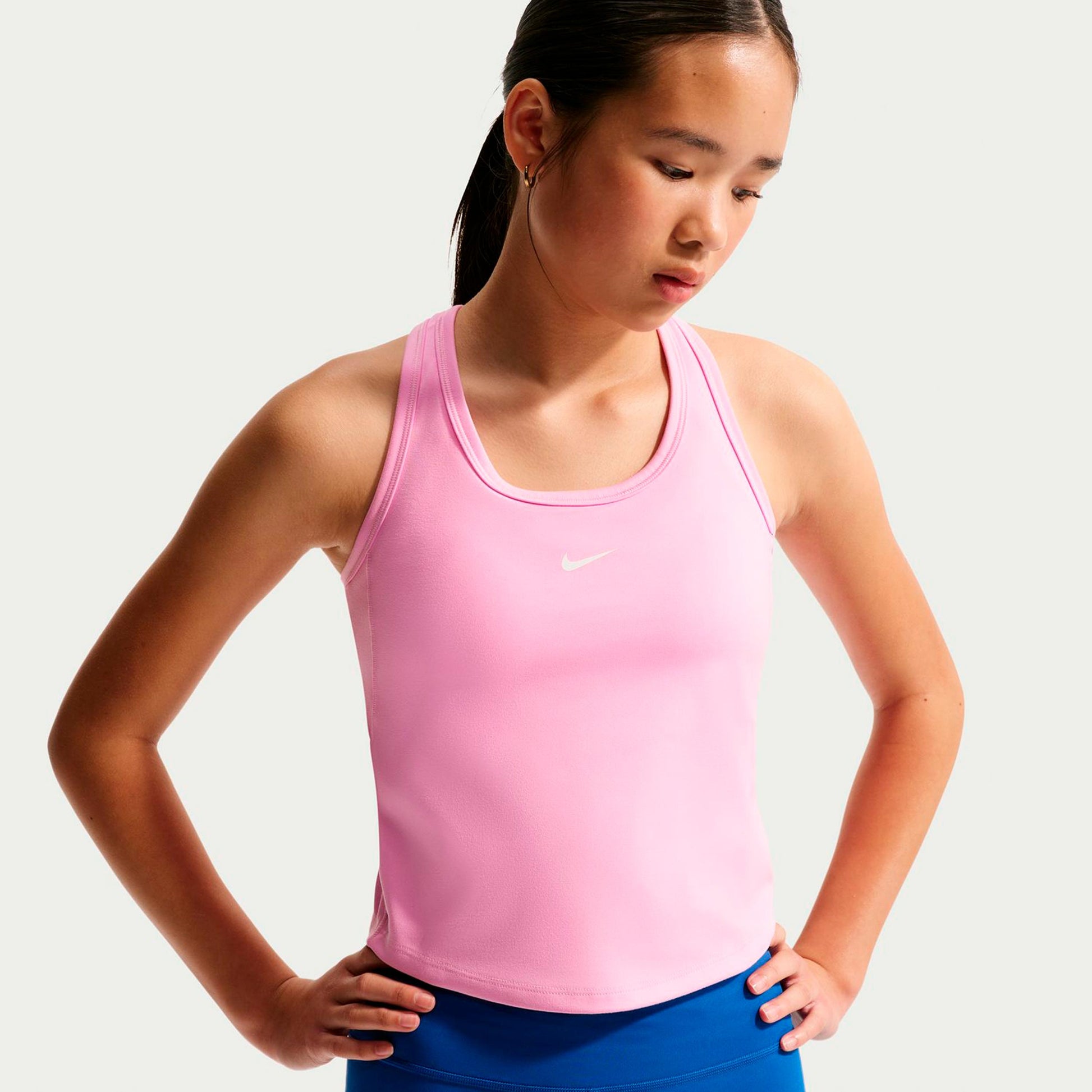 Nike Dri-FIT One Tank Top Kids - pink, white
