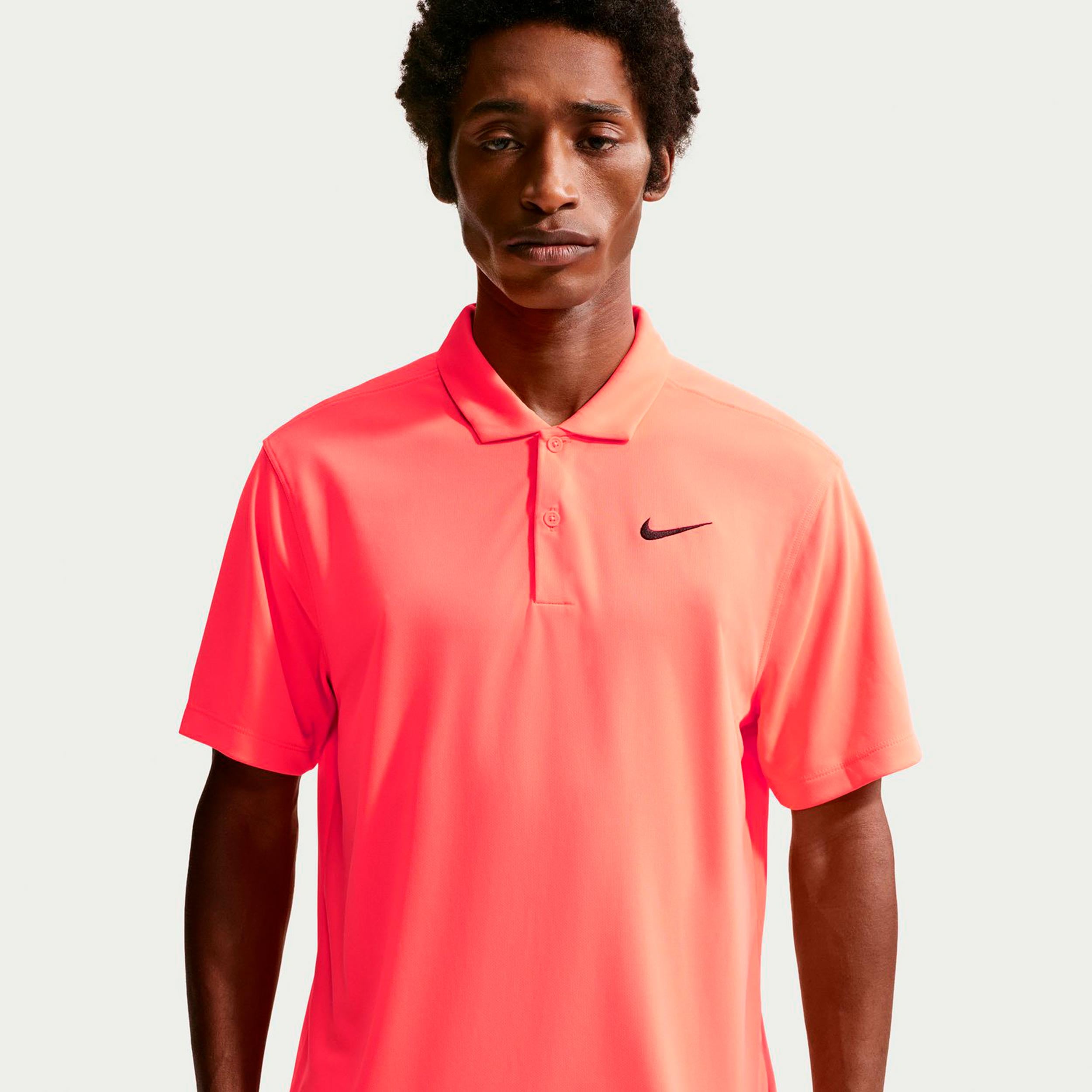 Nike Dri-Fit Victory Court Solid Polo Men - coral, black