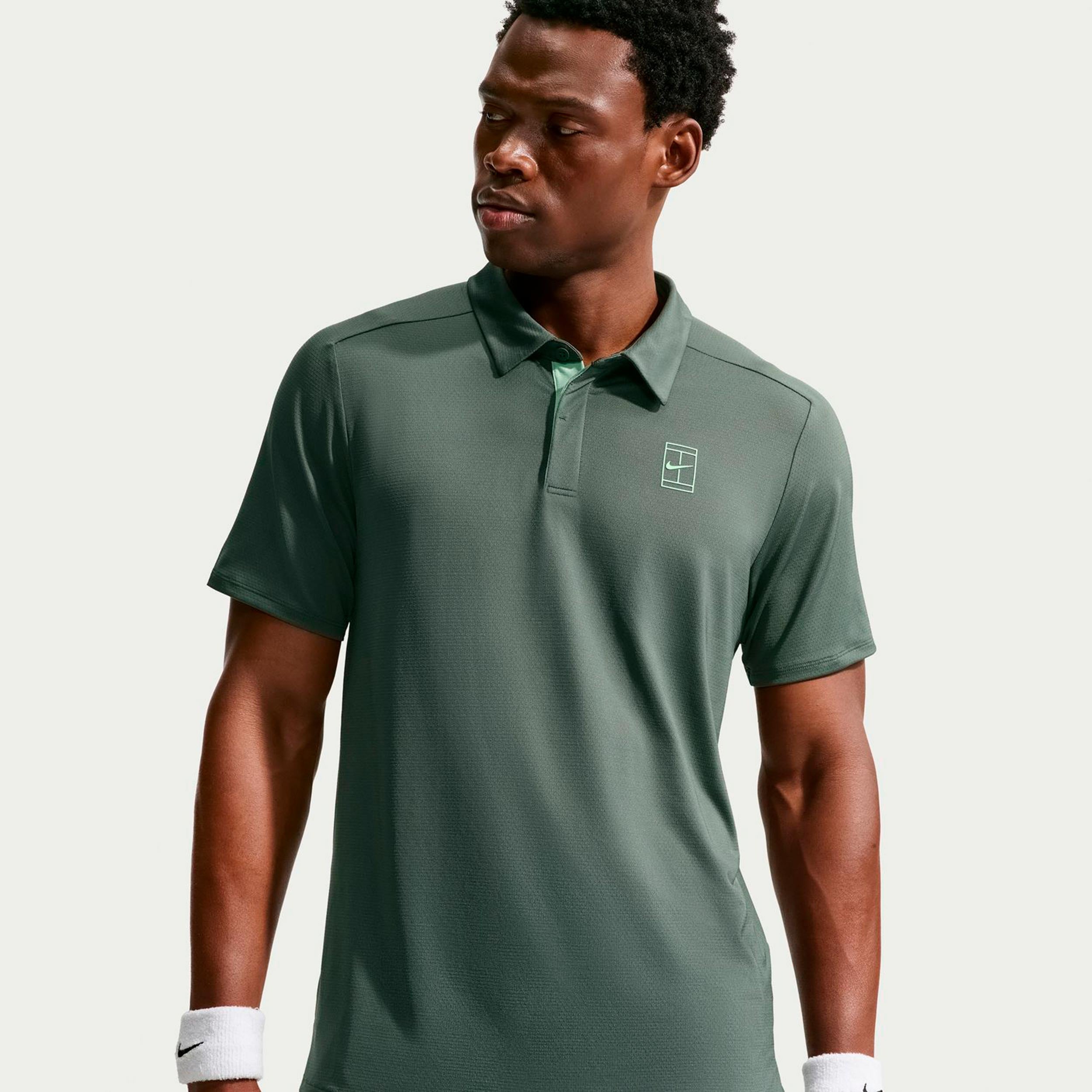 Nike Jannik Sinner Court Dri-FIT Advantage Polo Men - grey-green