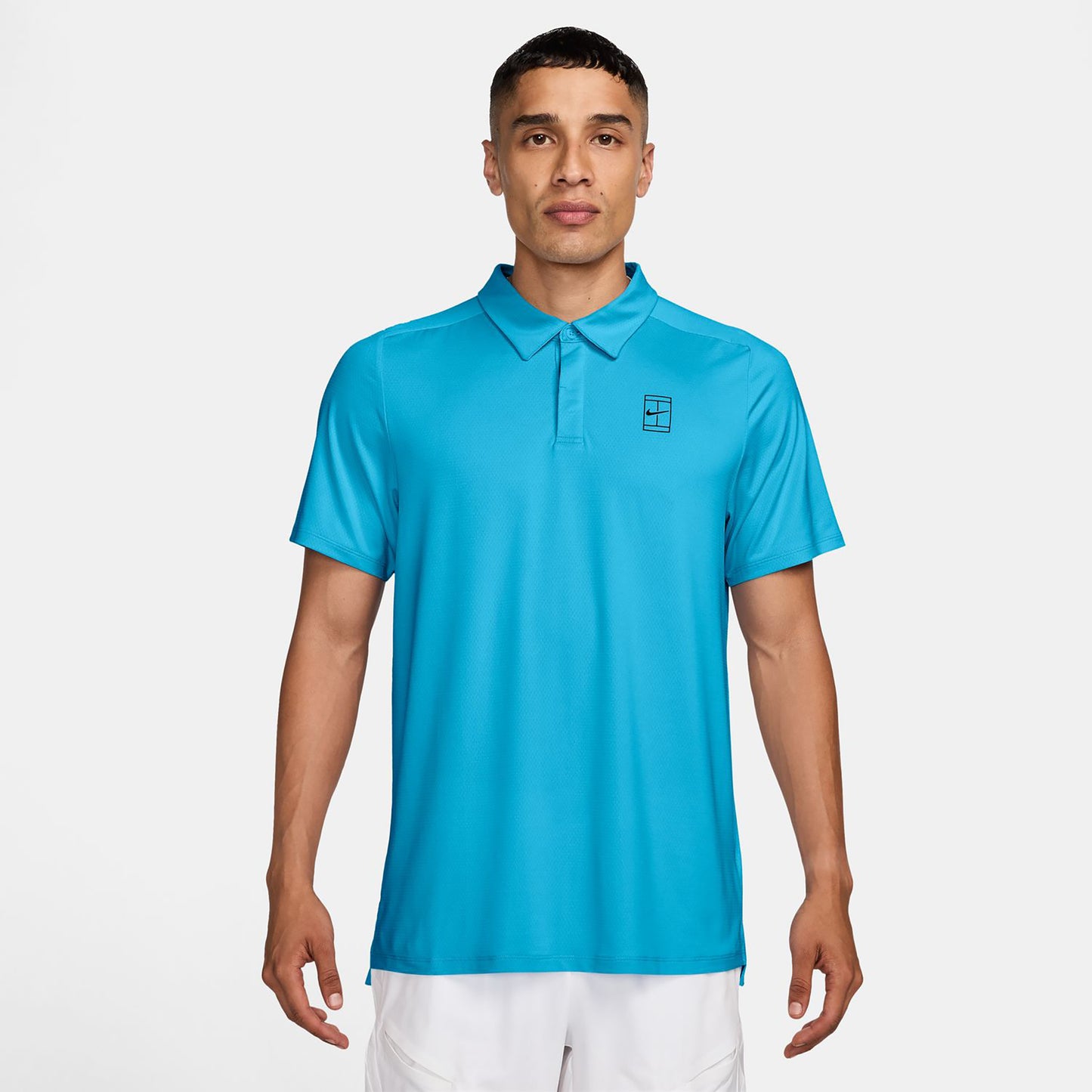 Nike Court Dri-FIT Advantage Polo Men - light blue, black