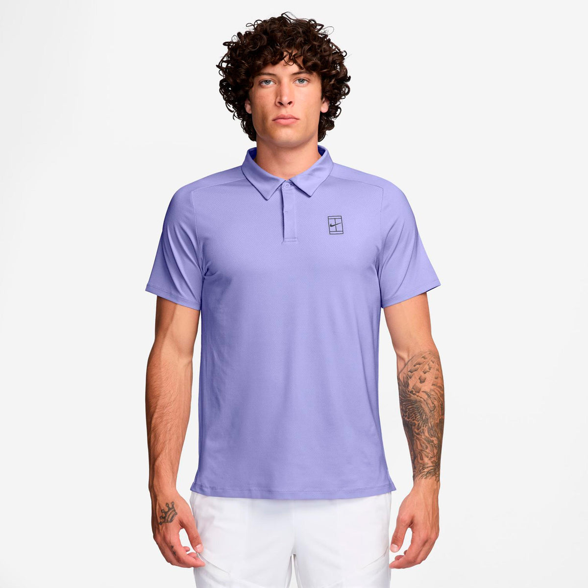 Nike Court Dri-FIT Advantage Polo Men - lilac, dark grey