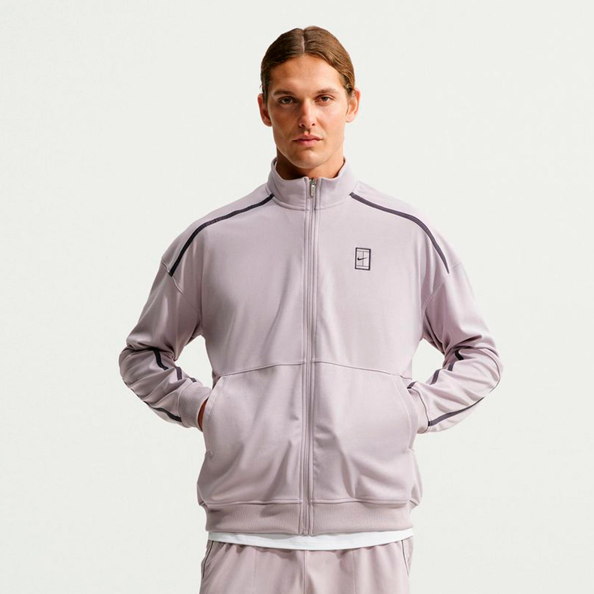 Nike Court Heritage Training jacket Men - grey, lilac