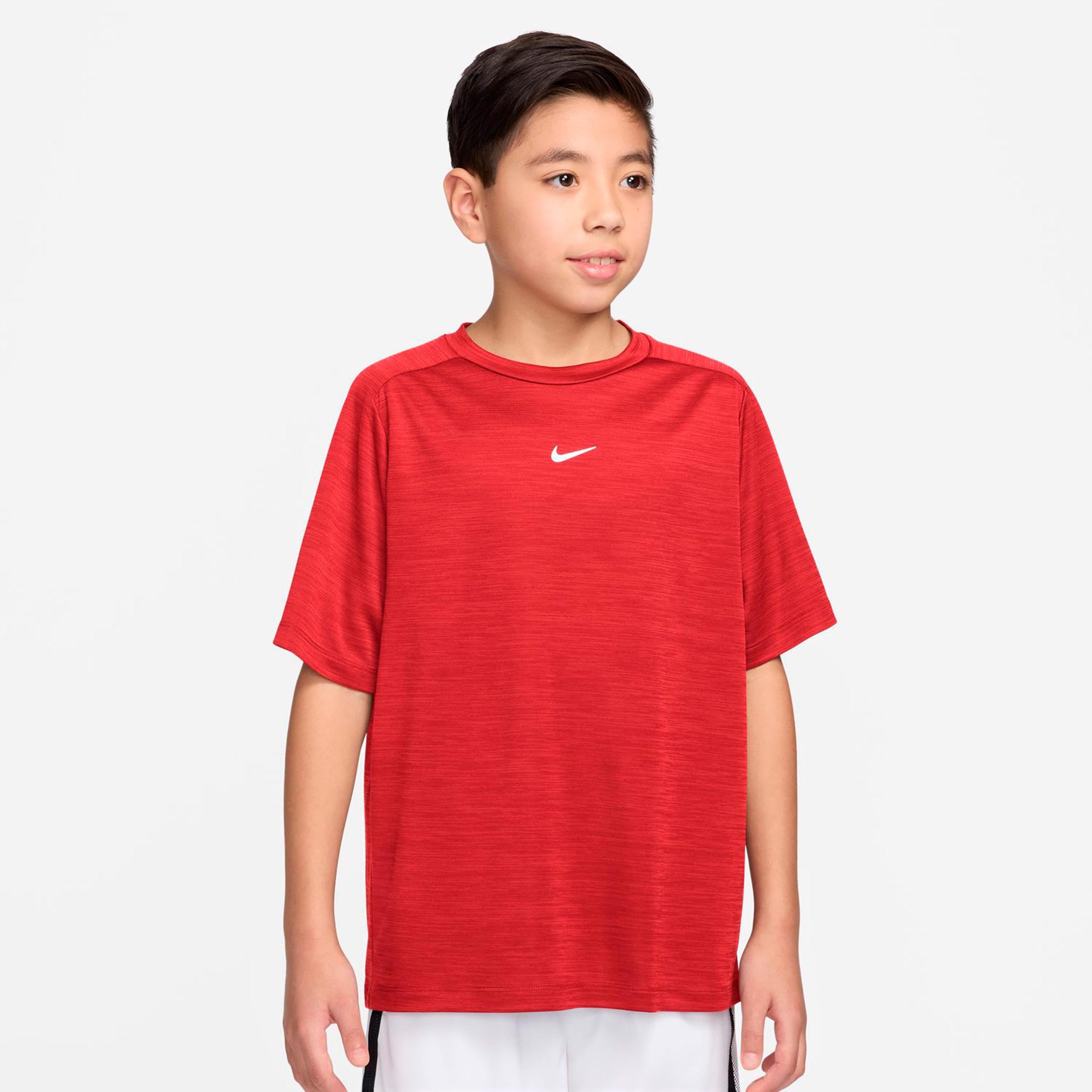 Nike Dri-FIT Multi Heather T-Shirt Kids-dark red