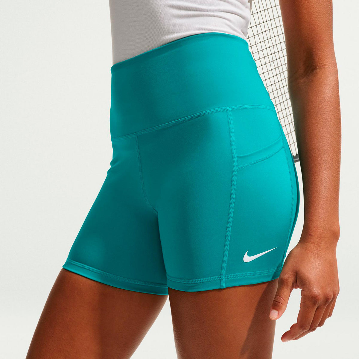 Nike Court Dri-Fit Ball Ball shorts Women - turquoise, white