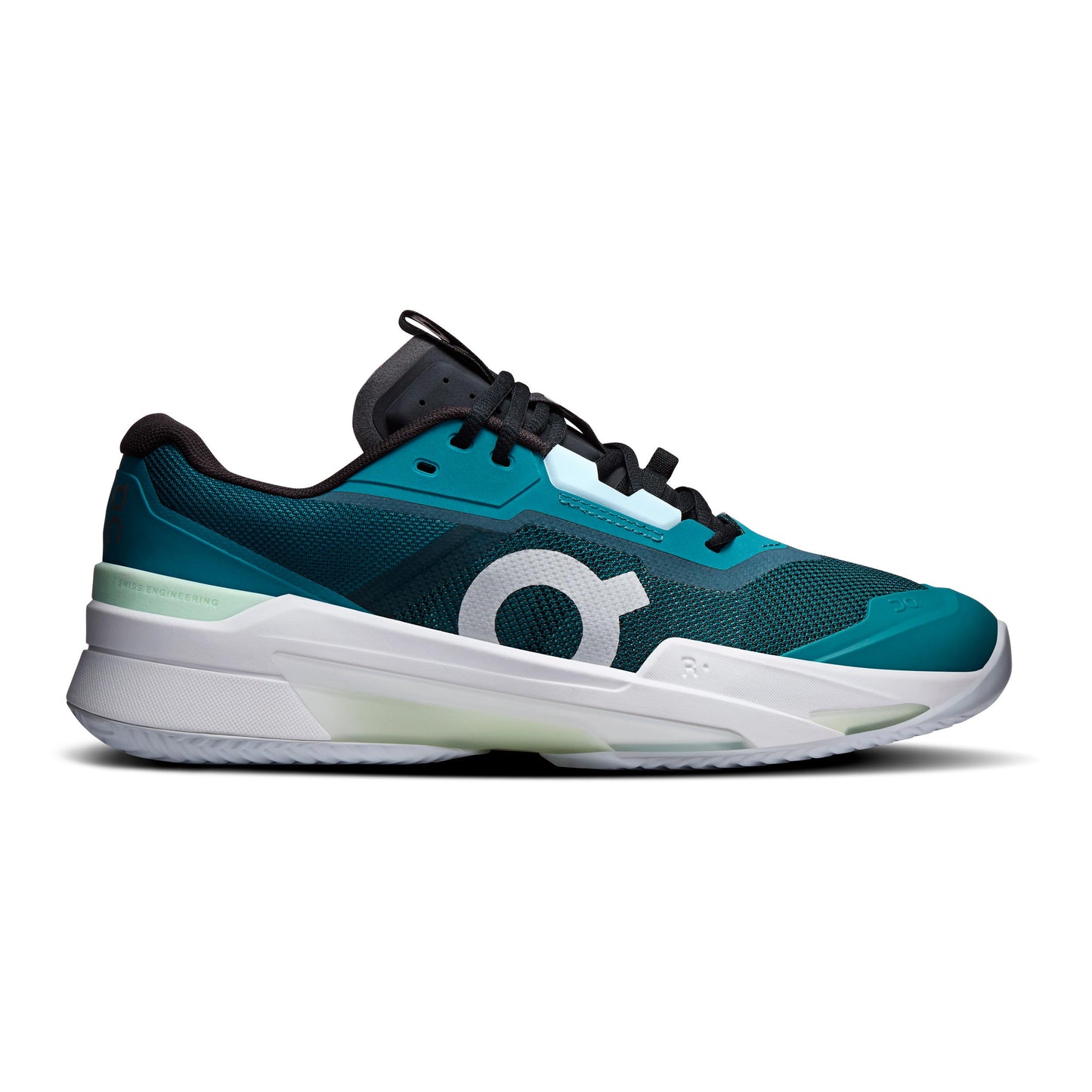 On THE ROGER Pro Fire Clay court shoe Men - petrol, white