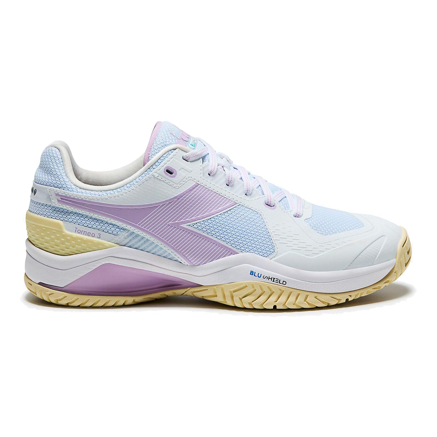 Diadora Blushield Torneo 3 All court shoe Women - white, lilac
