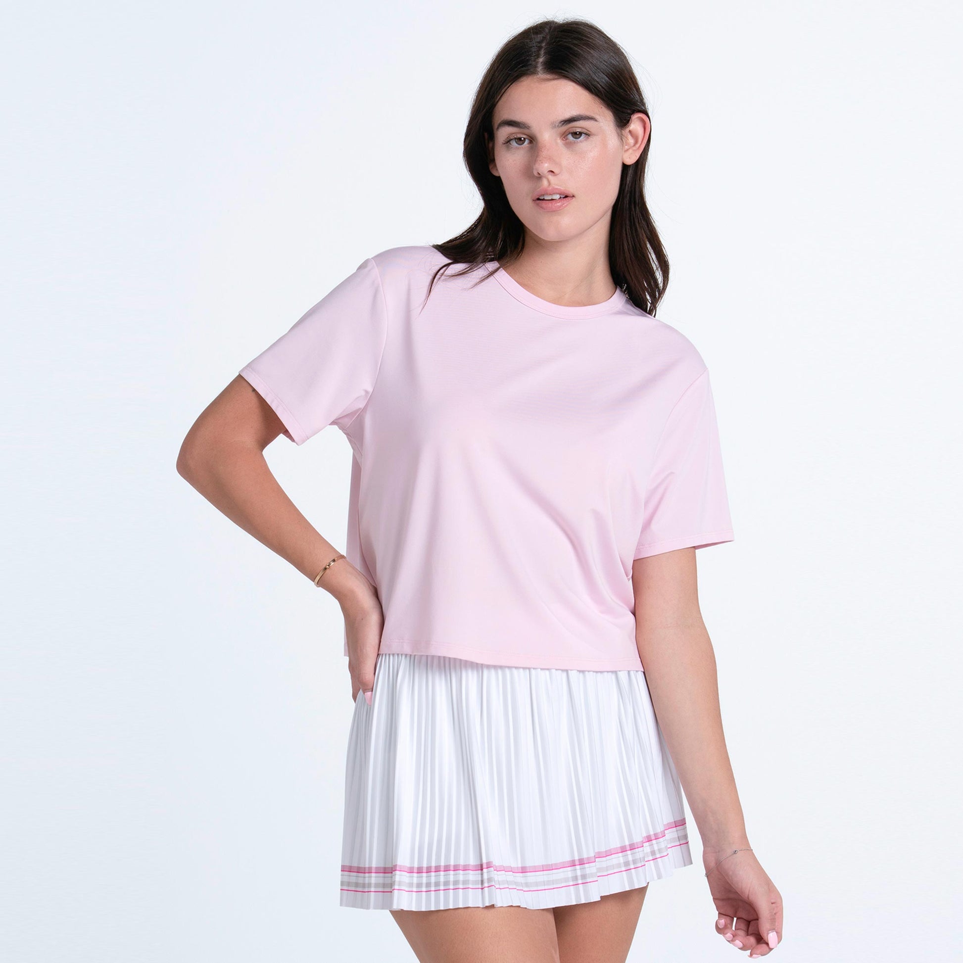 Lucky in Love Power Box T-Shirt Women - pink, white